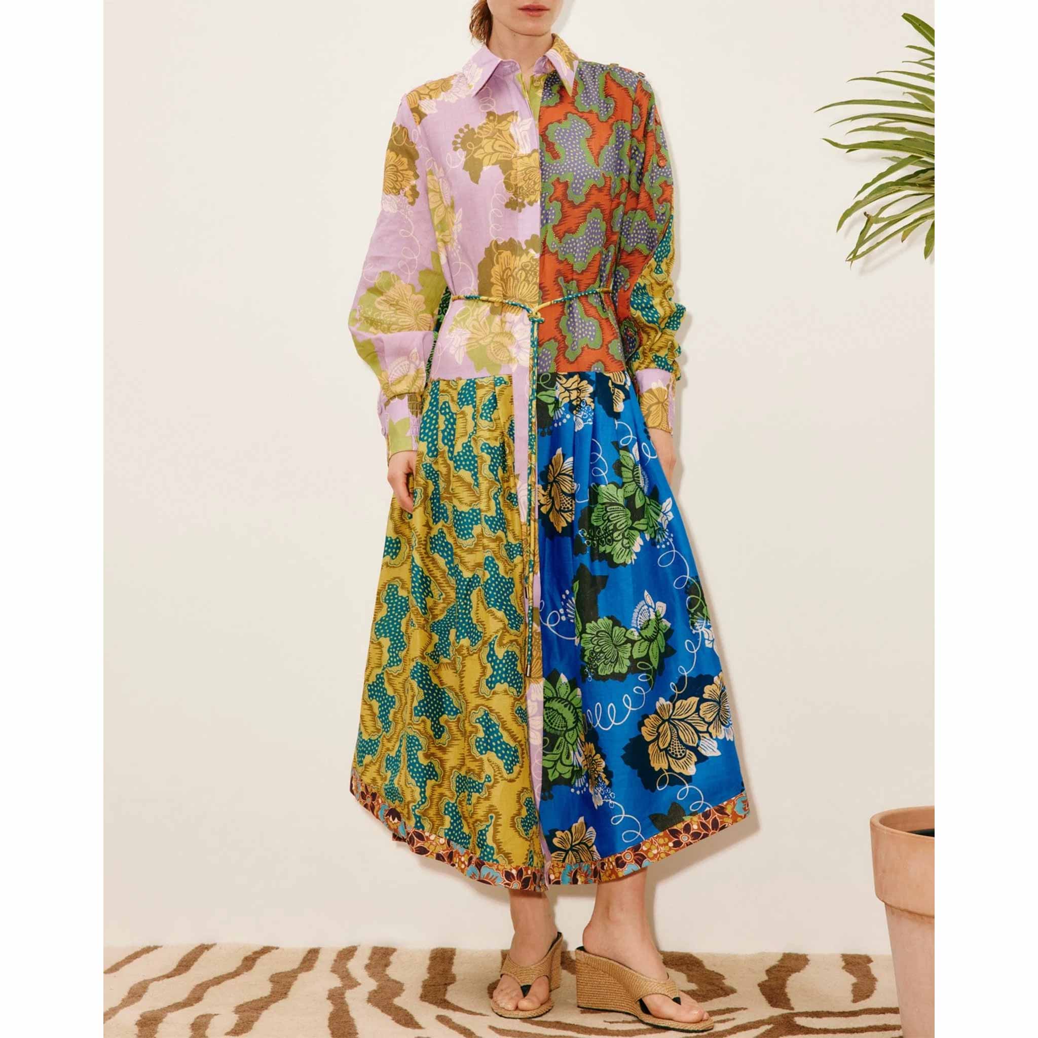 Arnie Spliced Shirtdress