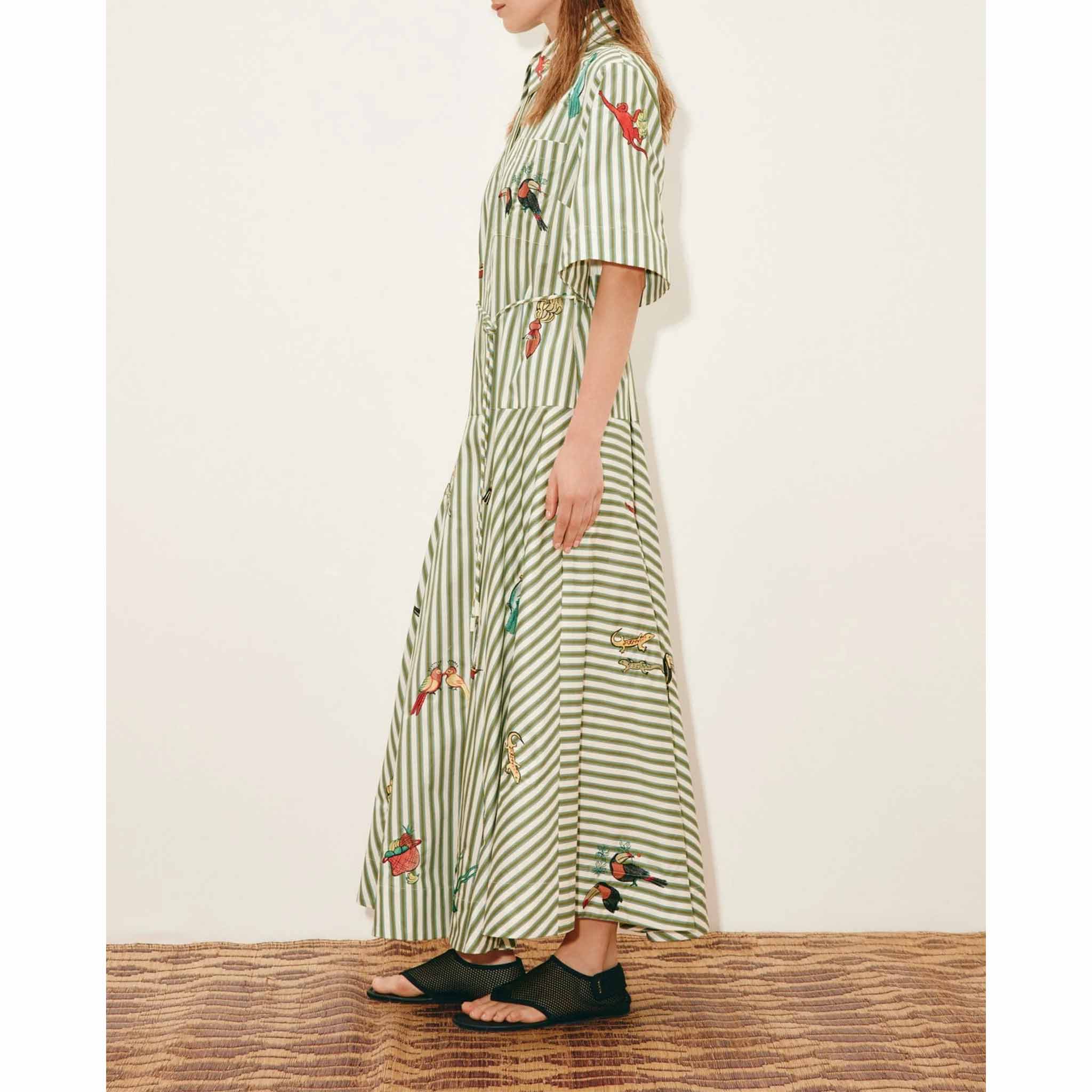 Bisou Embroidered Shirtdress