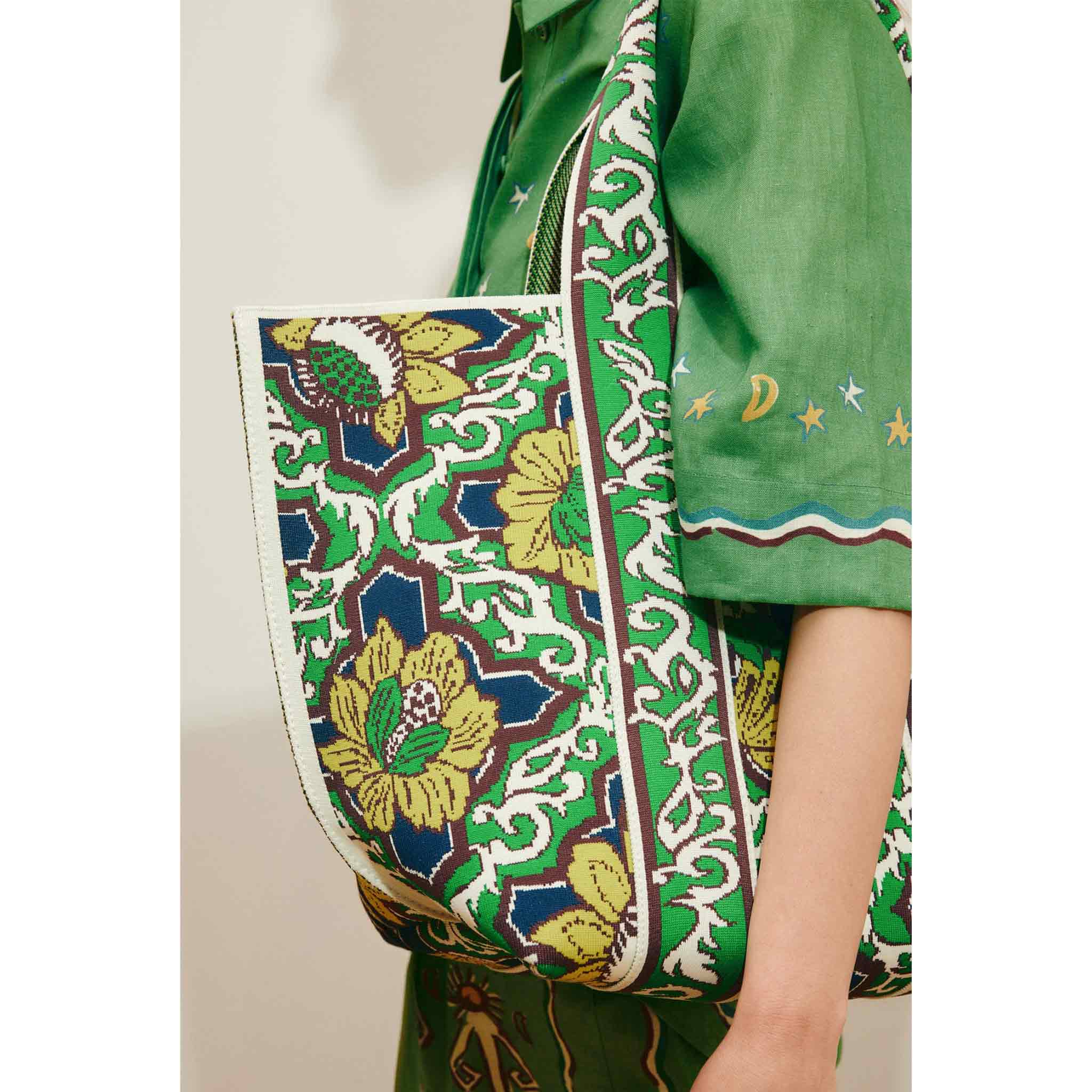 Liana Jacquard Maxi Bag