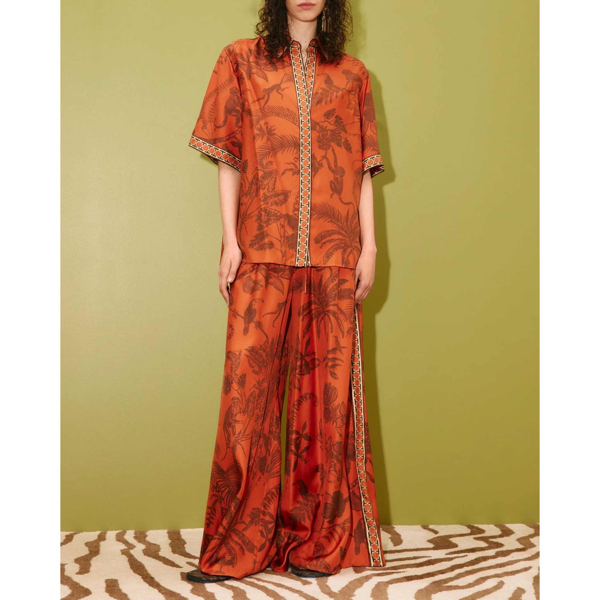 Monkey Dance Silk Shirt