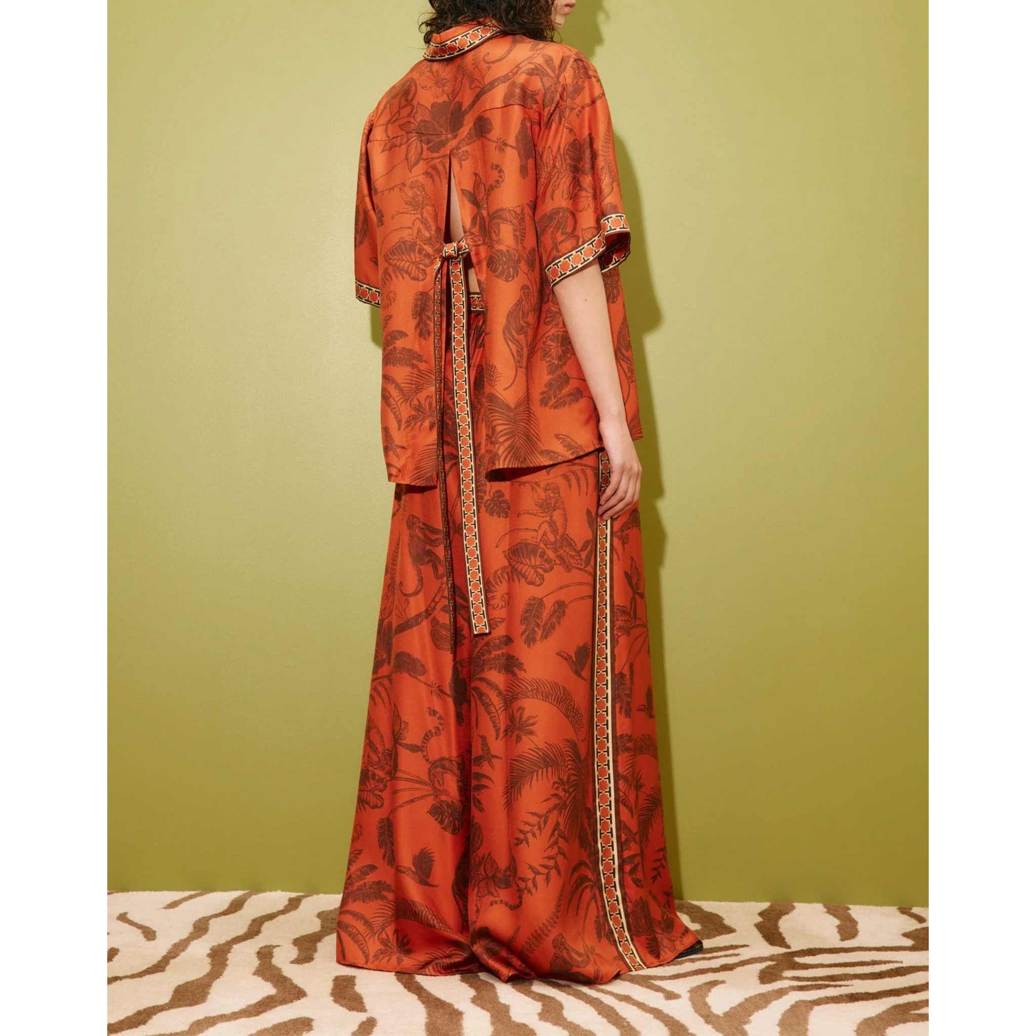 Monkey Dance Silk Shirt