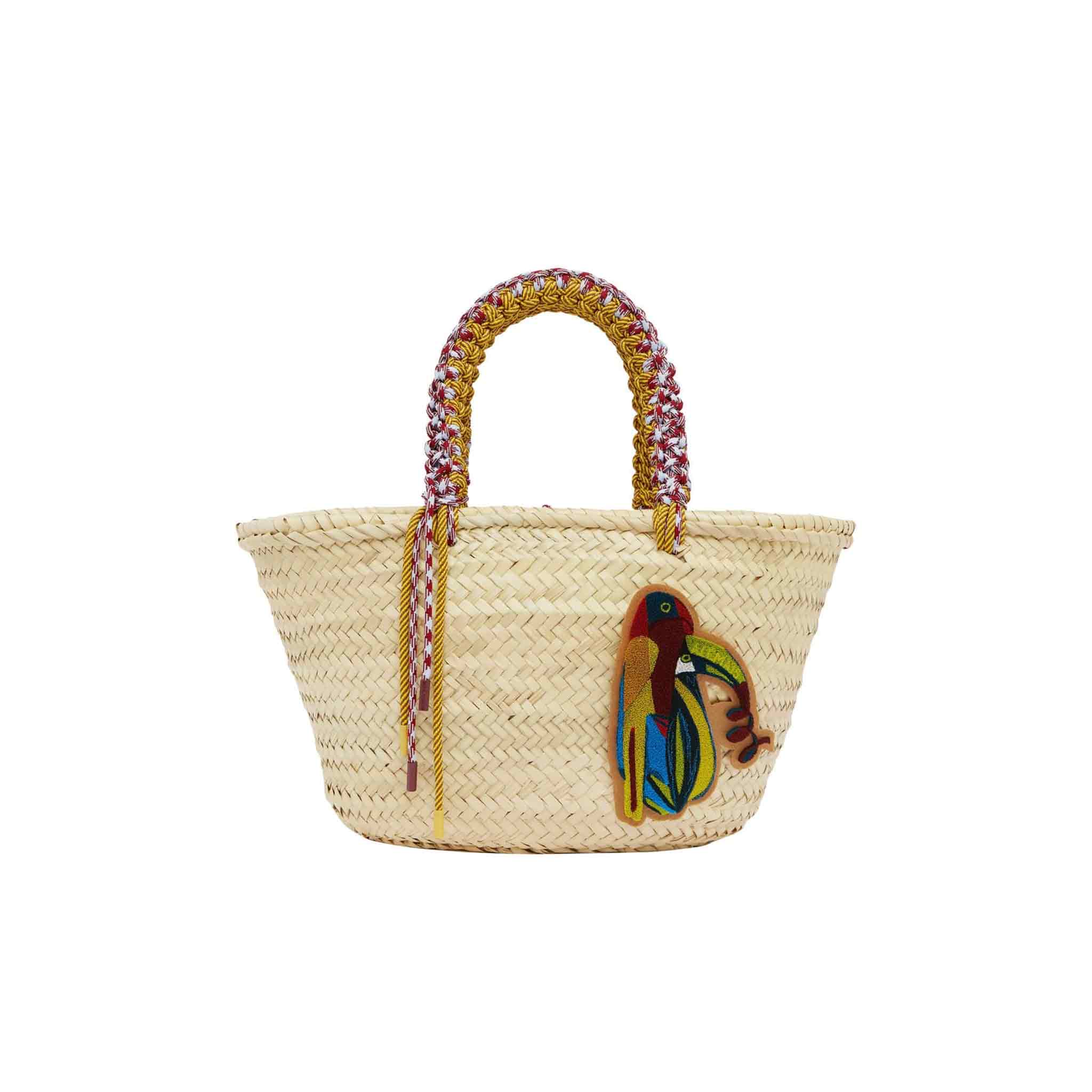 Toucan Tango Macrame Midi Basket Bag