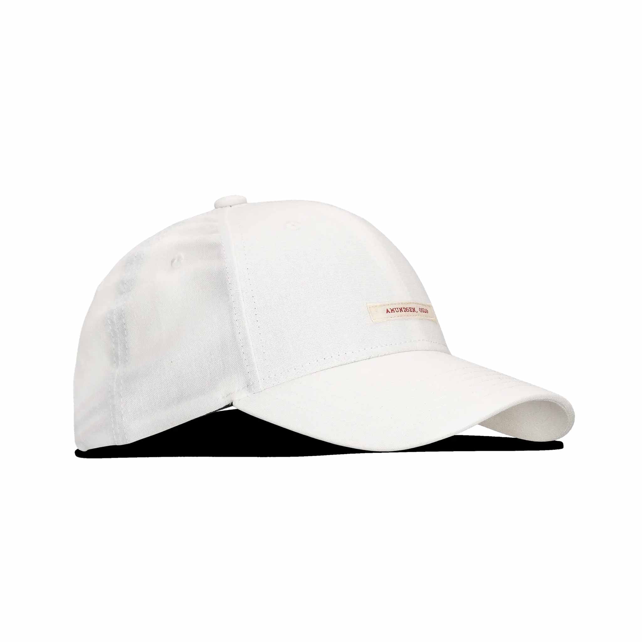 Linen Patch Cap in White
