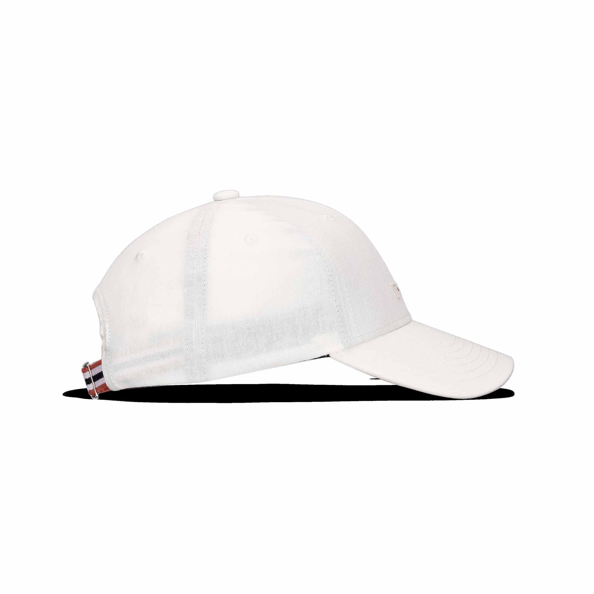 Linen Patch Cap in White