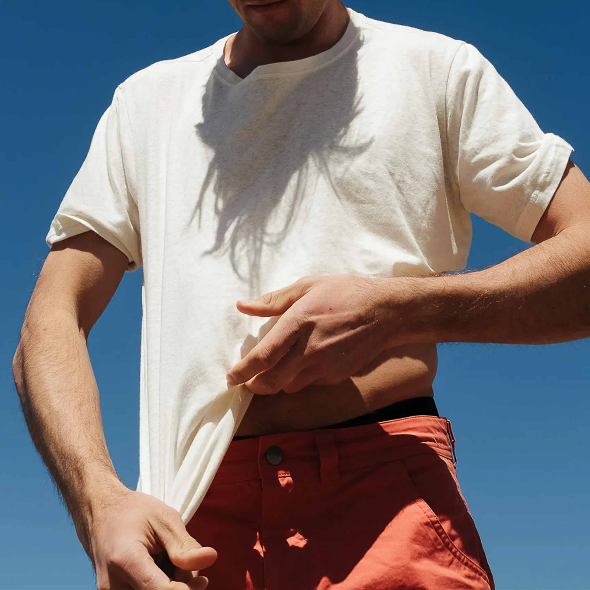 Linen Tee in Natural