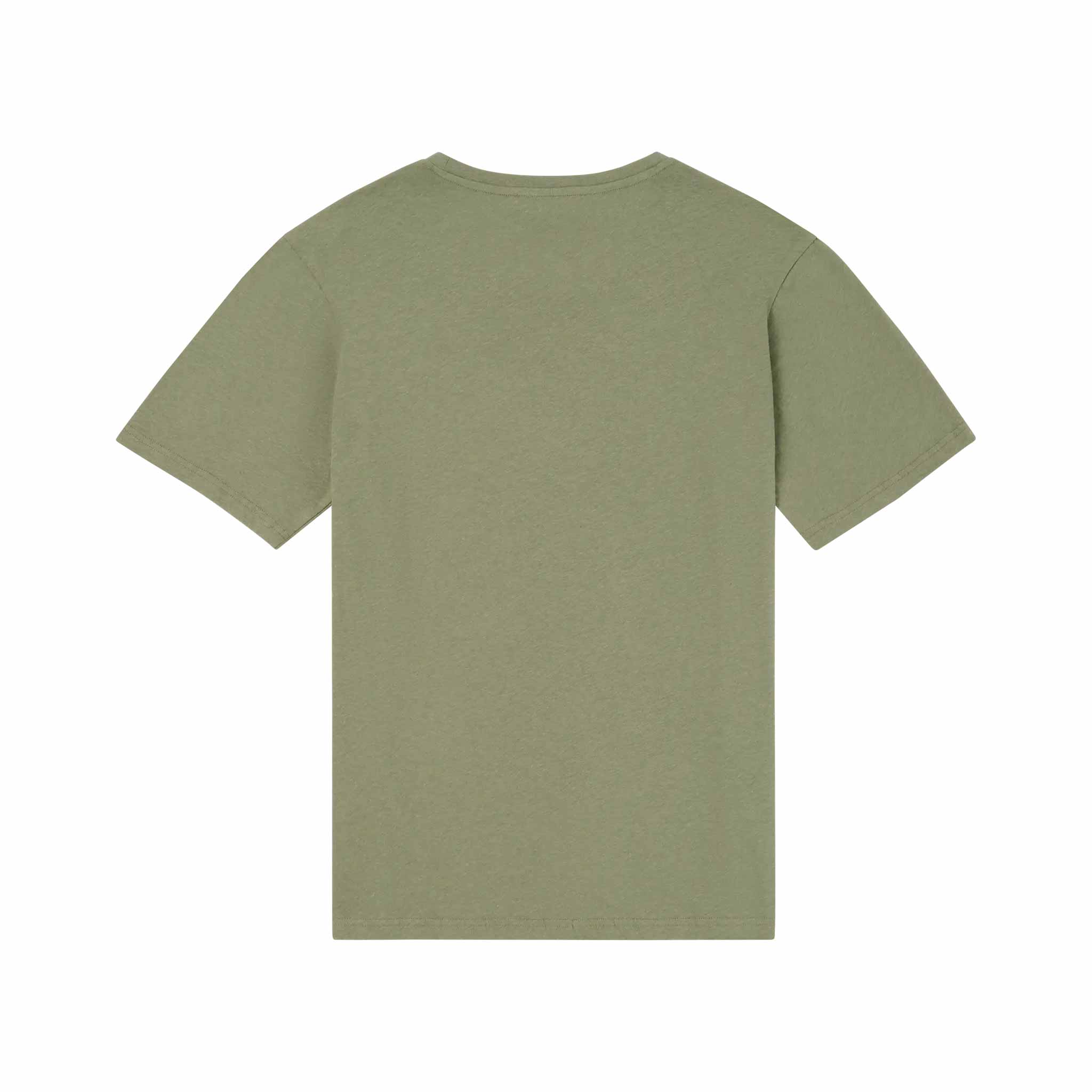 Linen Tee in Olive Ash