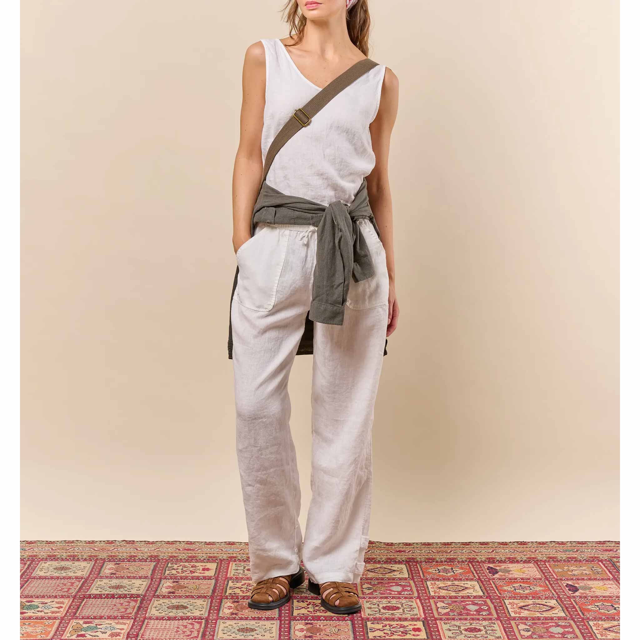 Safari Linen Pants in Natural