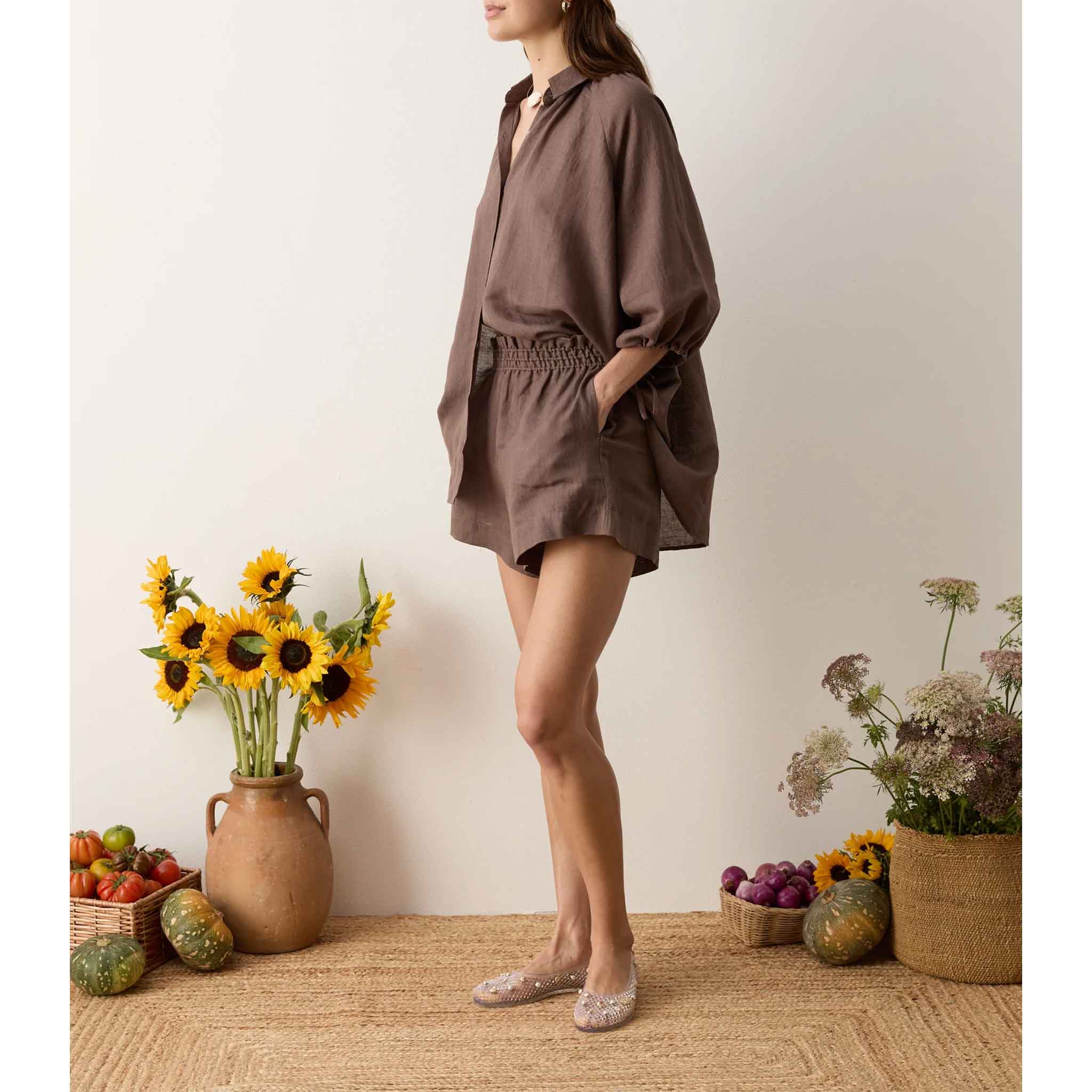 La Ponche Shirt in Mocha
