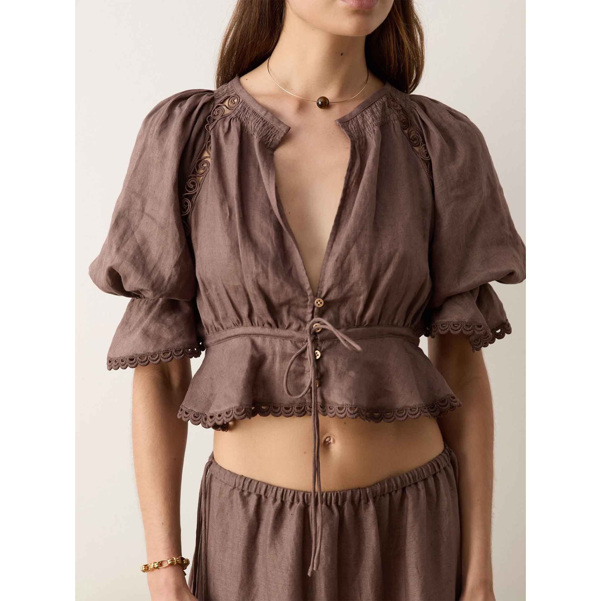 Myra Crop Blouse