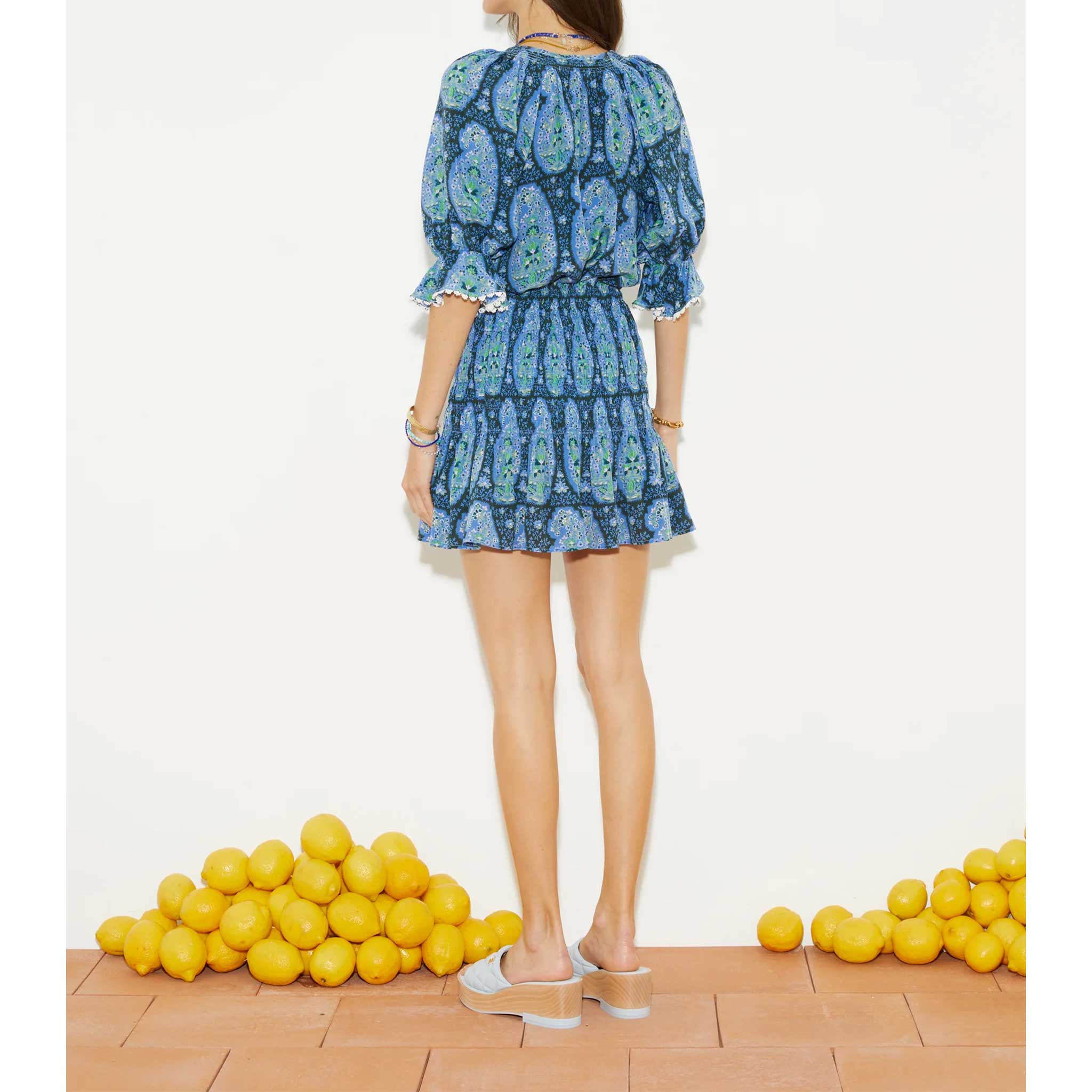 Onda Shirred Mini Skirt