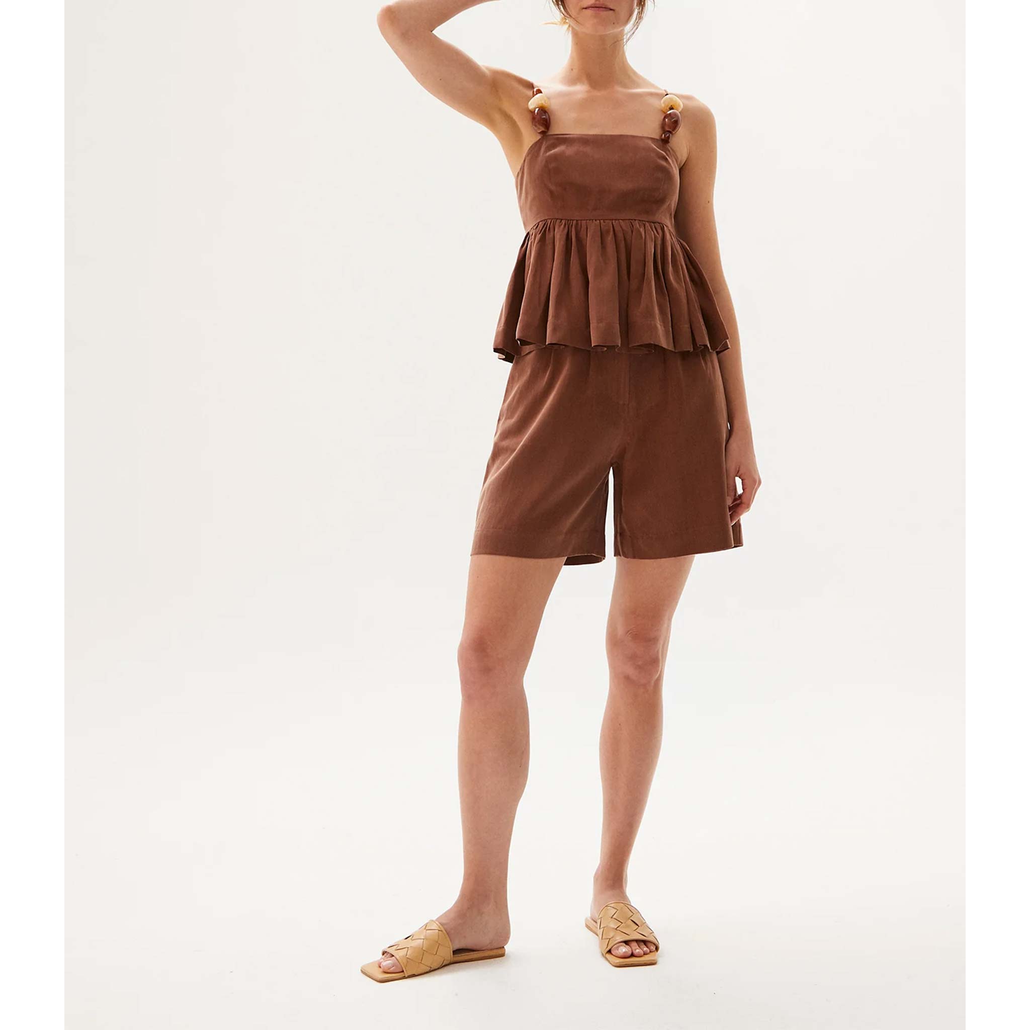 Cristina Shorts in Cocoa