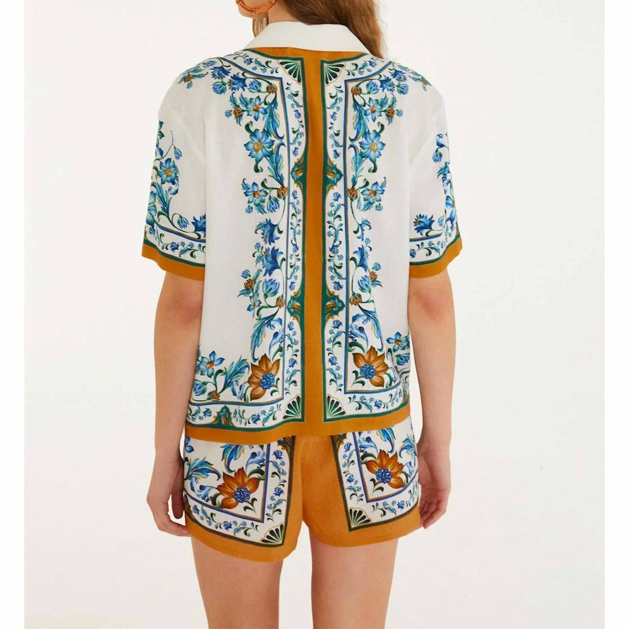 Flora Tile Blouse