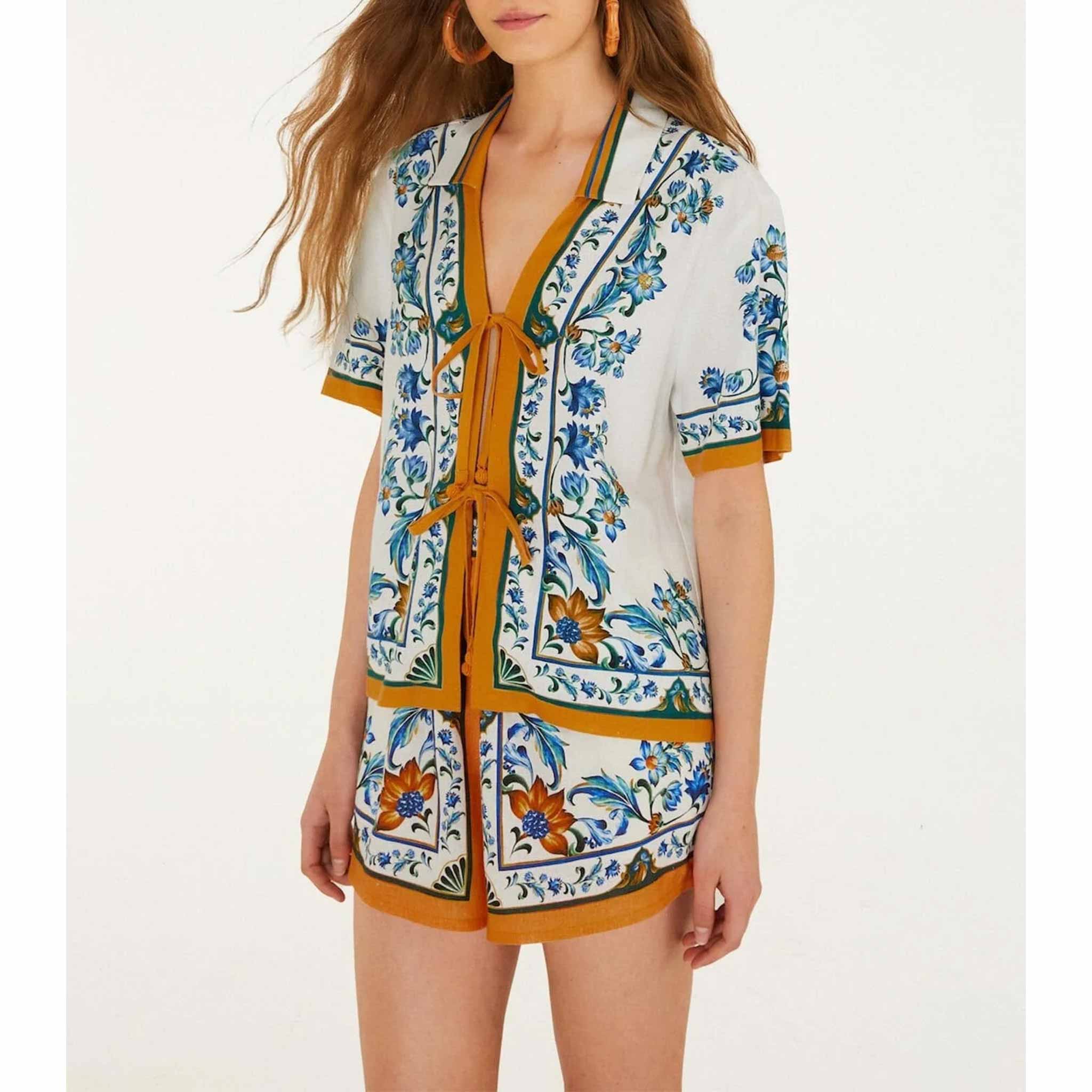 Flora Tile Blouse