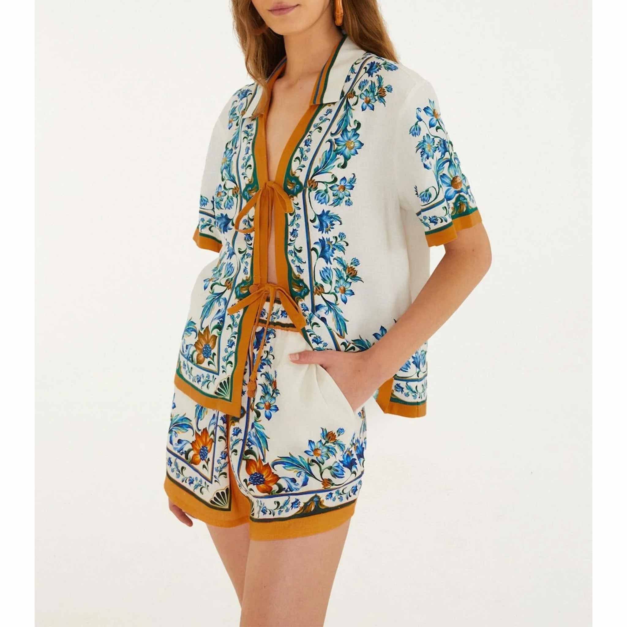Flora Tile Shorts