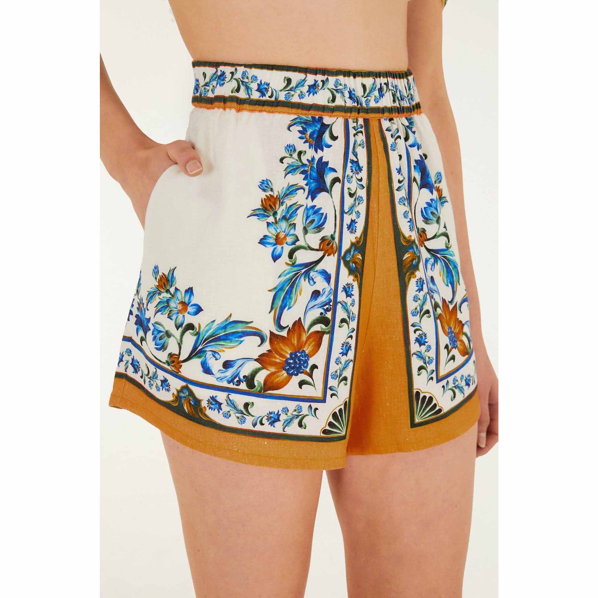 Flora Tile Shorts