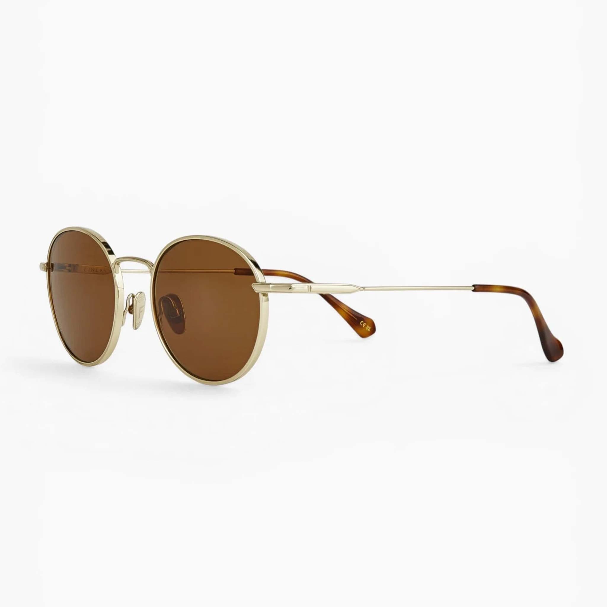 Carnaby Sunglasses in Gold/Brown