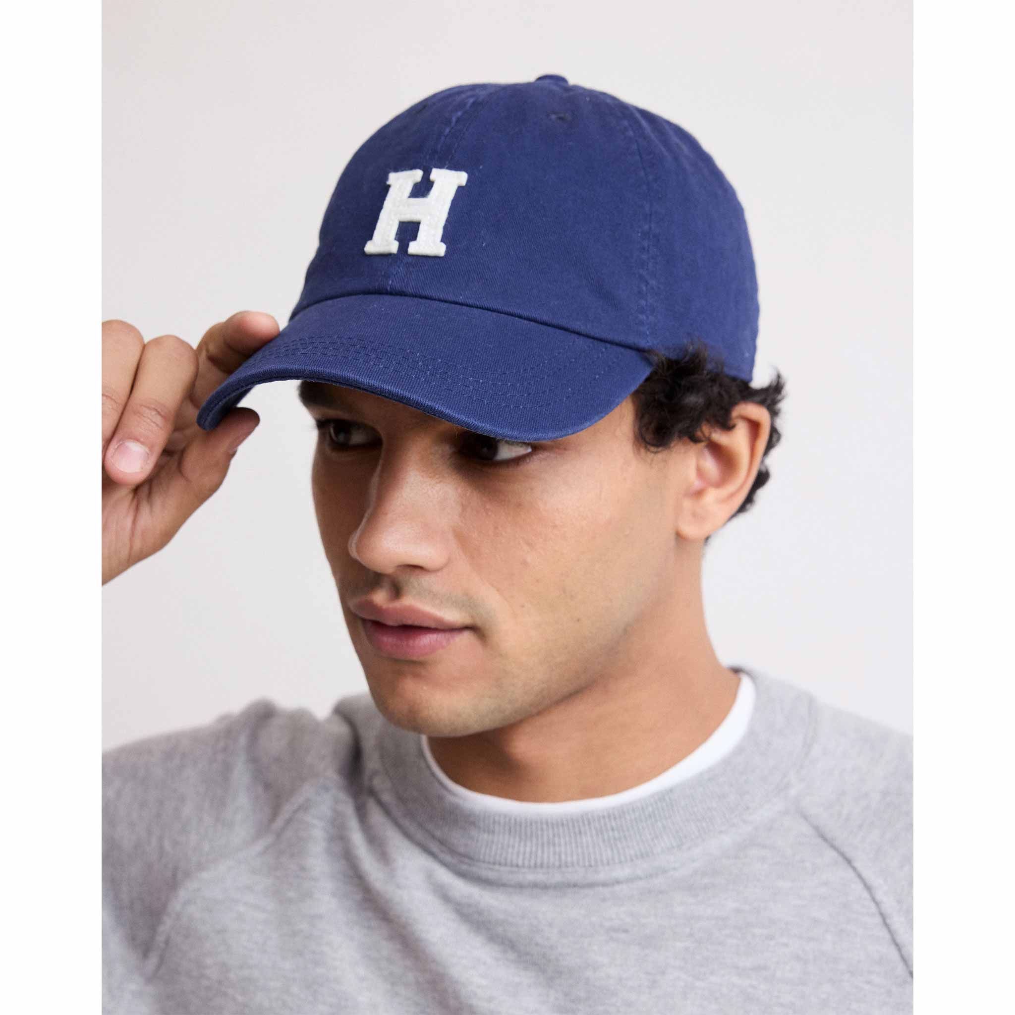 H Baseball Cap in Indigo