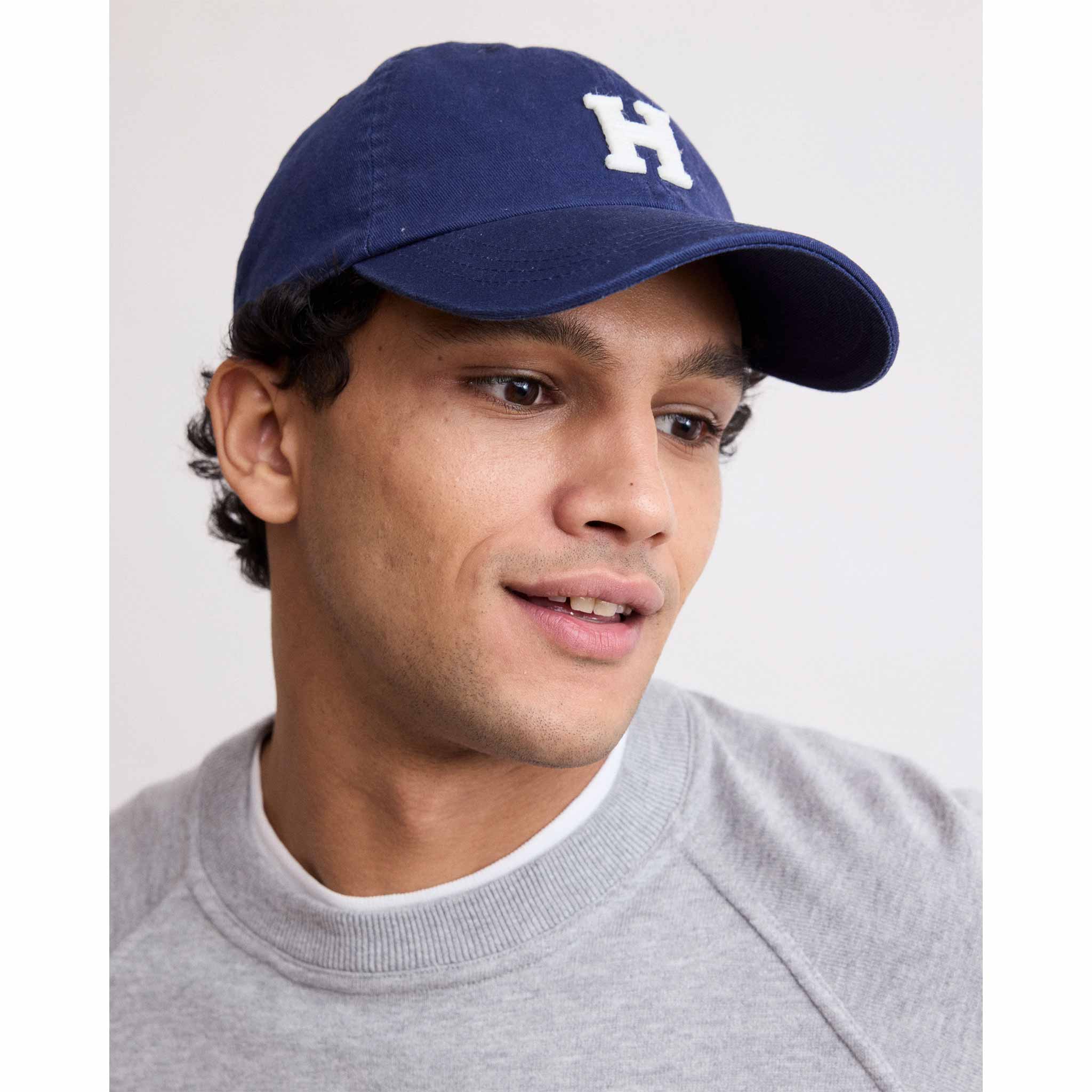 H Baseball Cap in Indigo