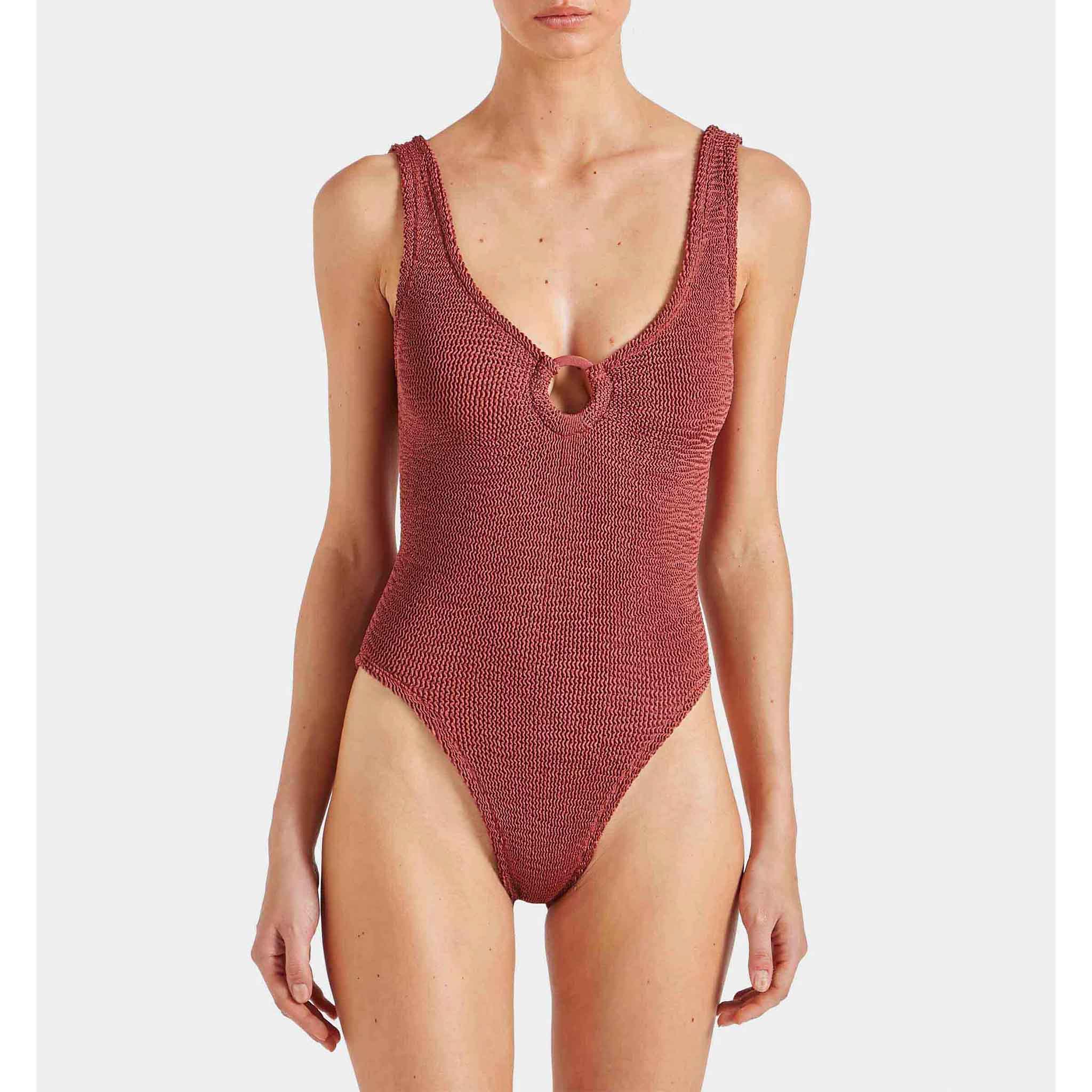 Celine Swim in Metallic Rosewood