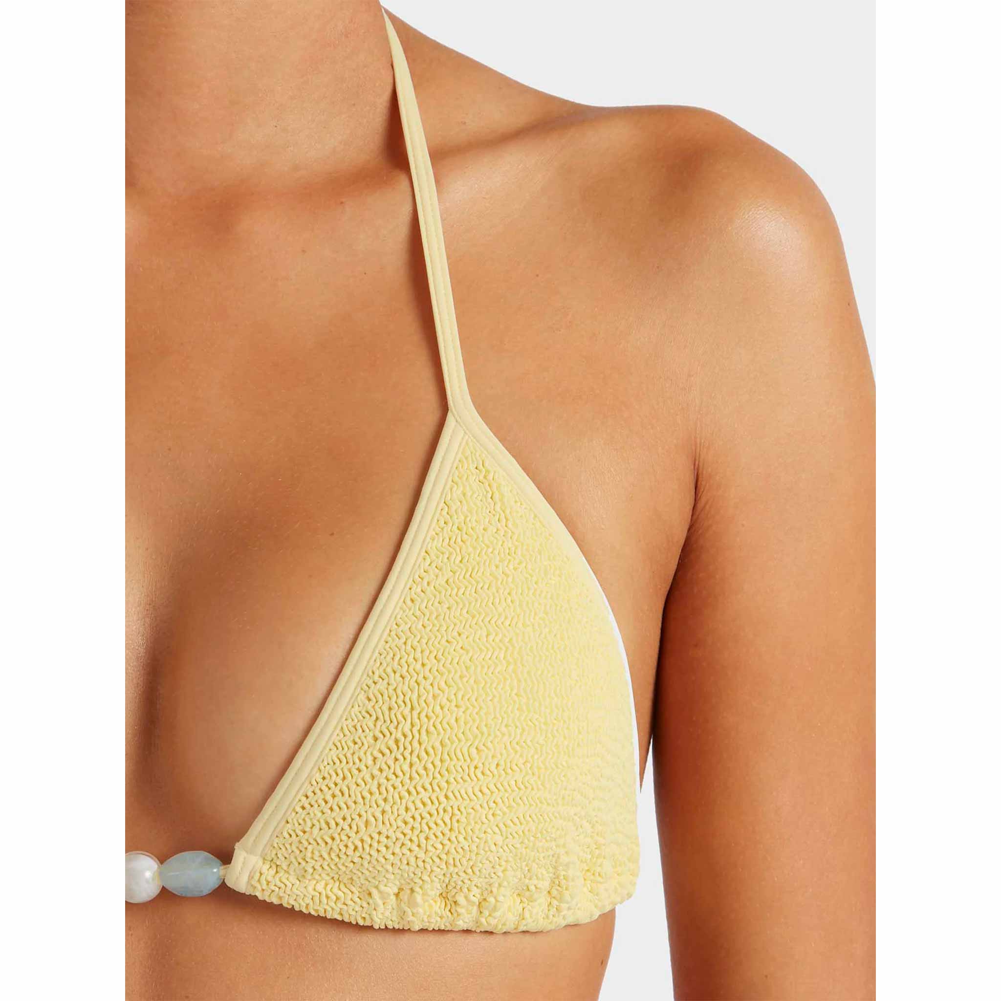 Gina Beaded Bikini in Butter
