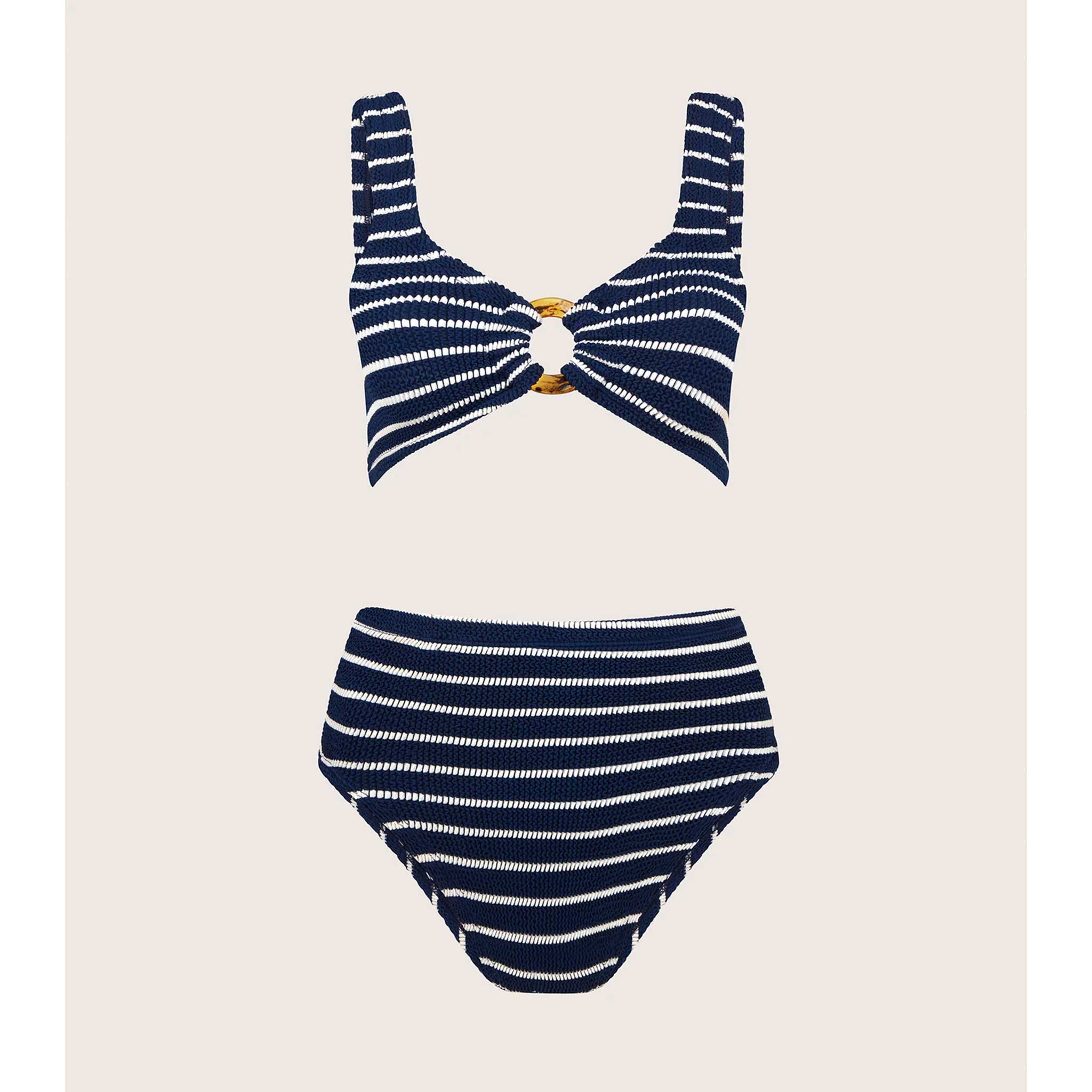 Nadine Bikini in Navy/White