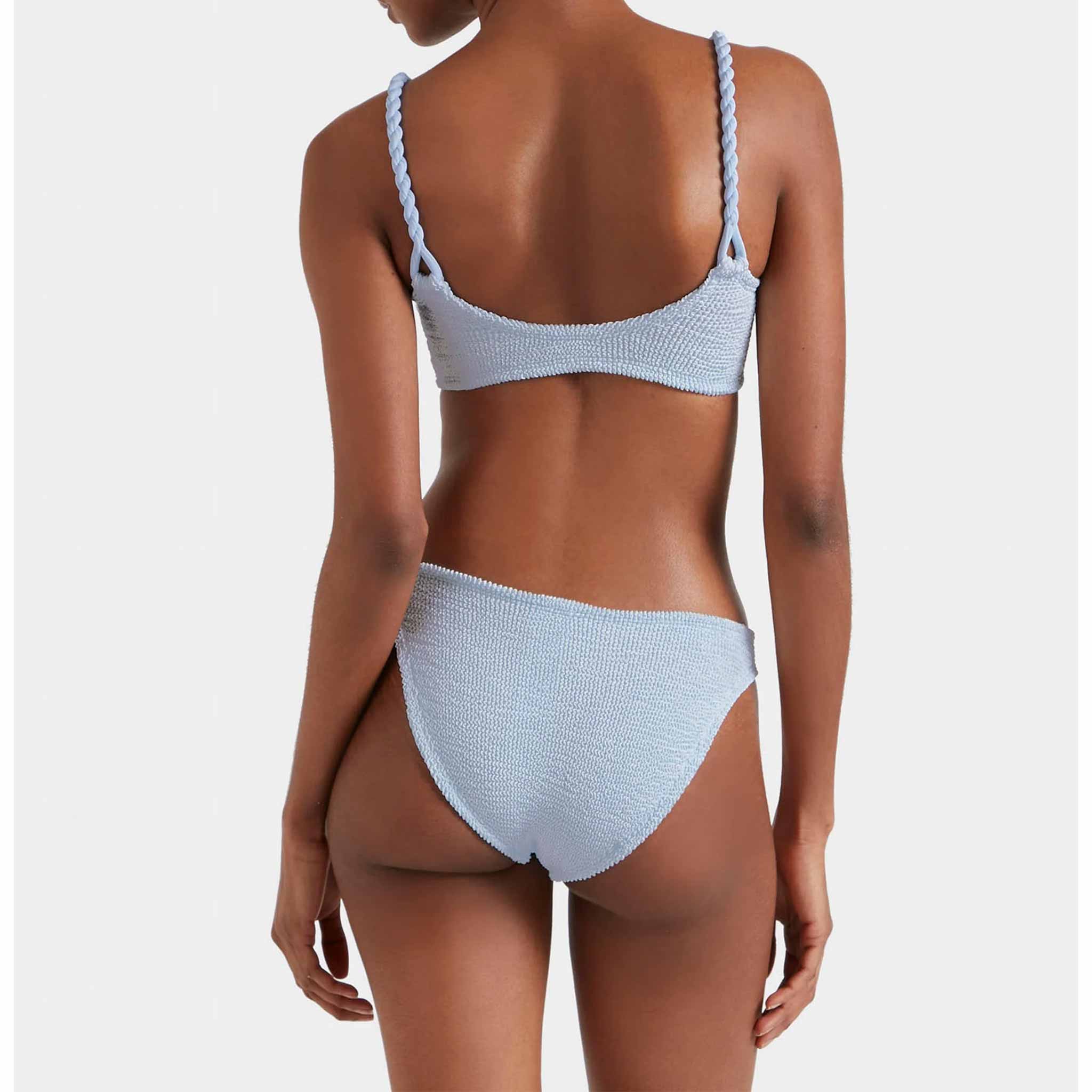 Phoebe Bikini in Metallic Ice Blue