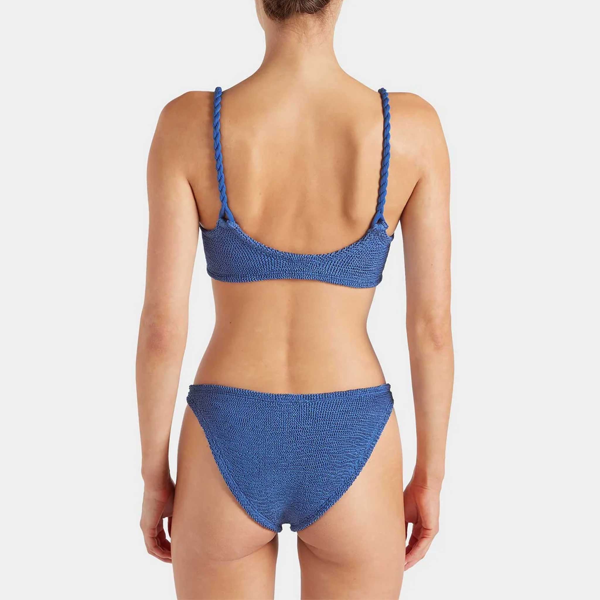 Phoebe Bikini in Metallic Denim