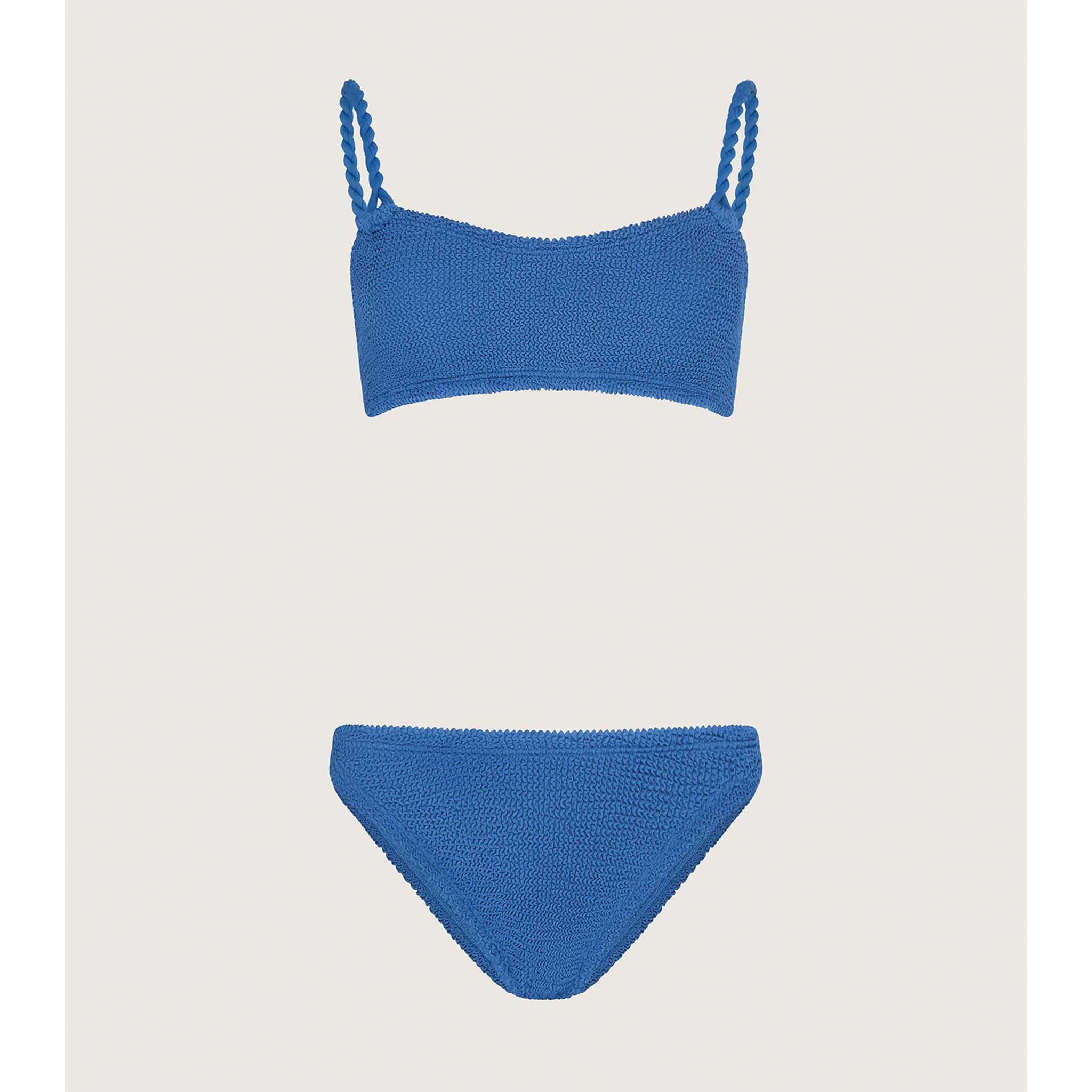 Phoebe Bikini in Metallic Denim