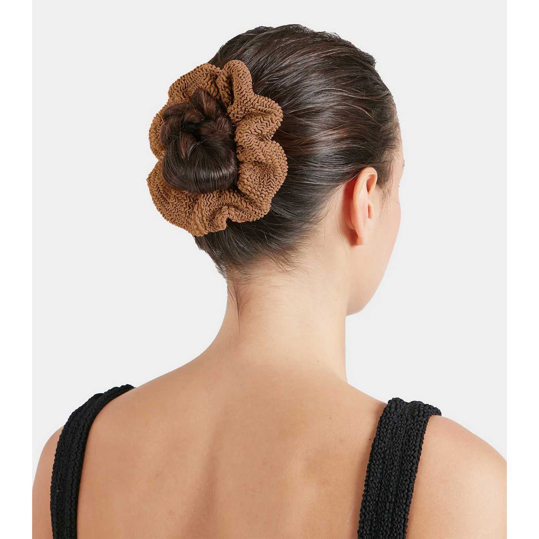 Scrunchie in Metallic Cocoa