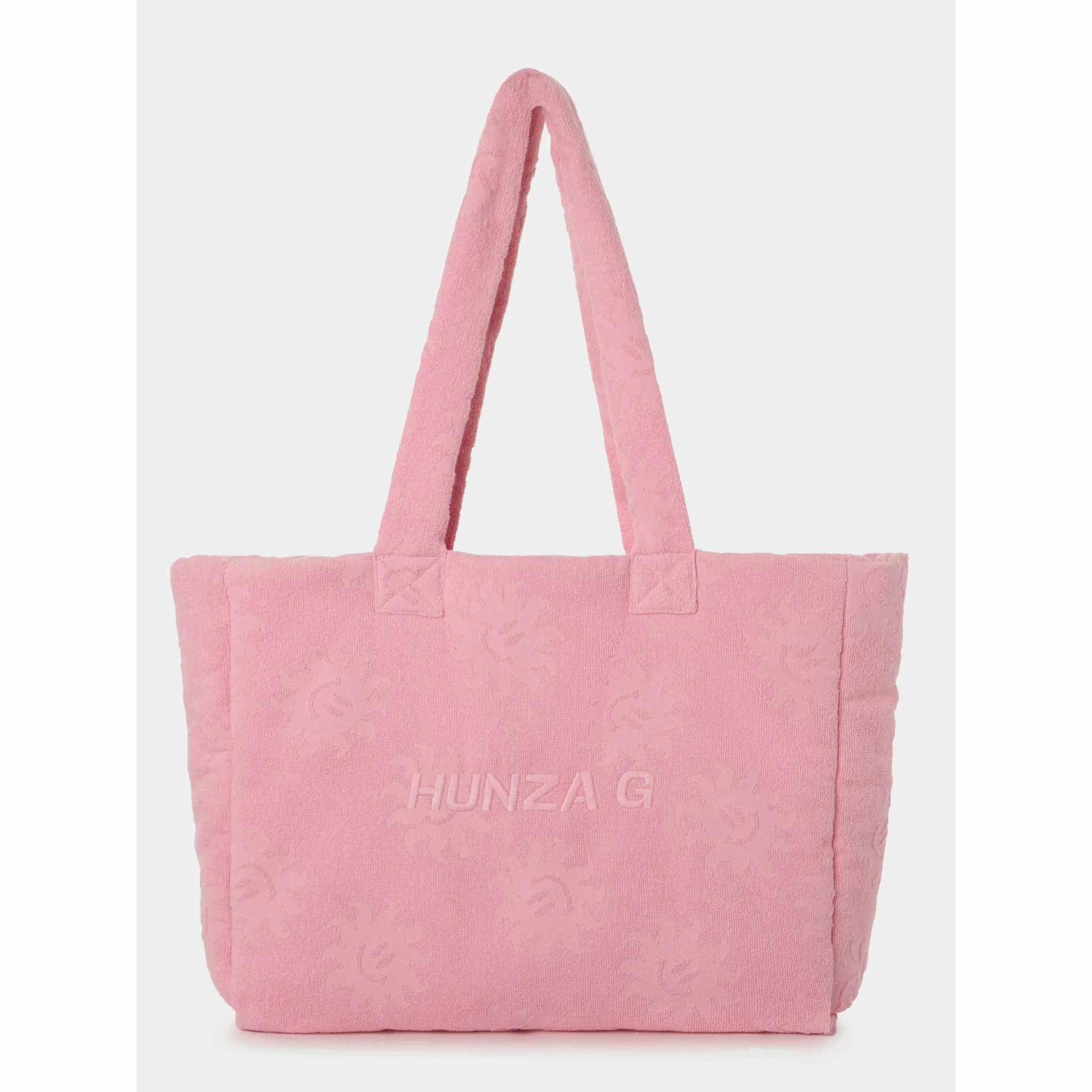 Sunny Towelling Beach Bag in Pink