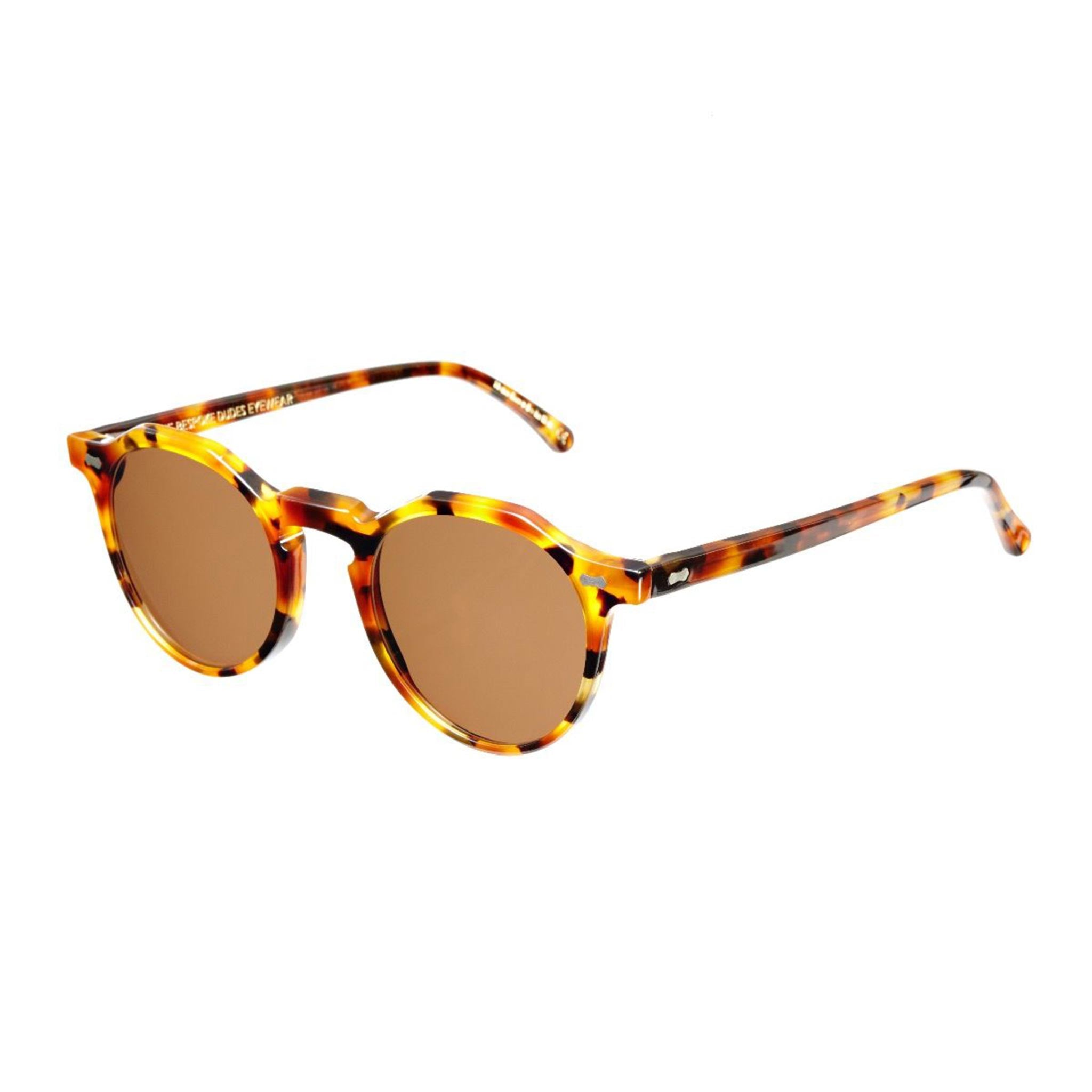 Lapel Sunglasses in Amber Tortoise