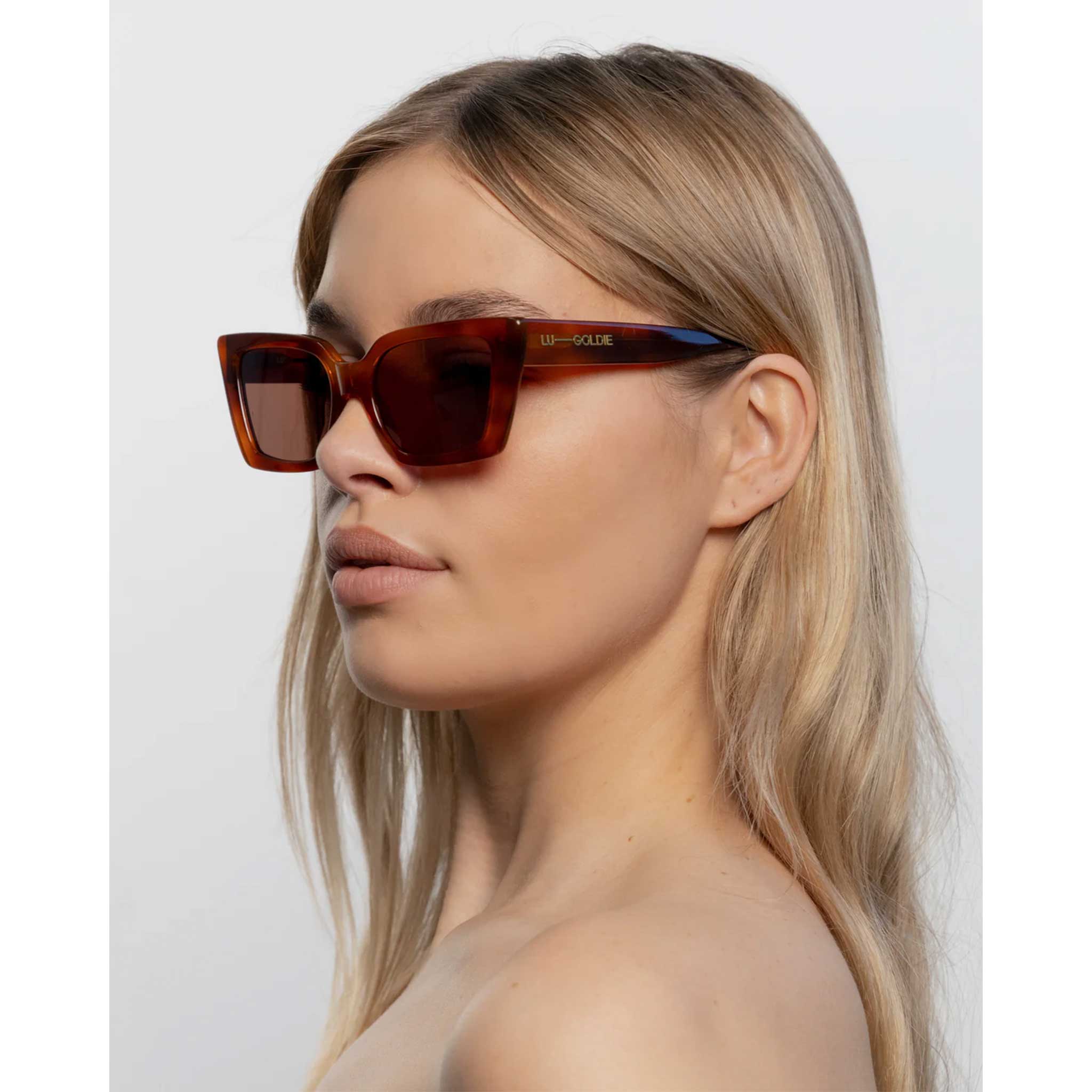 Lucia Sunglasses in Chestnut