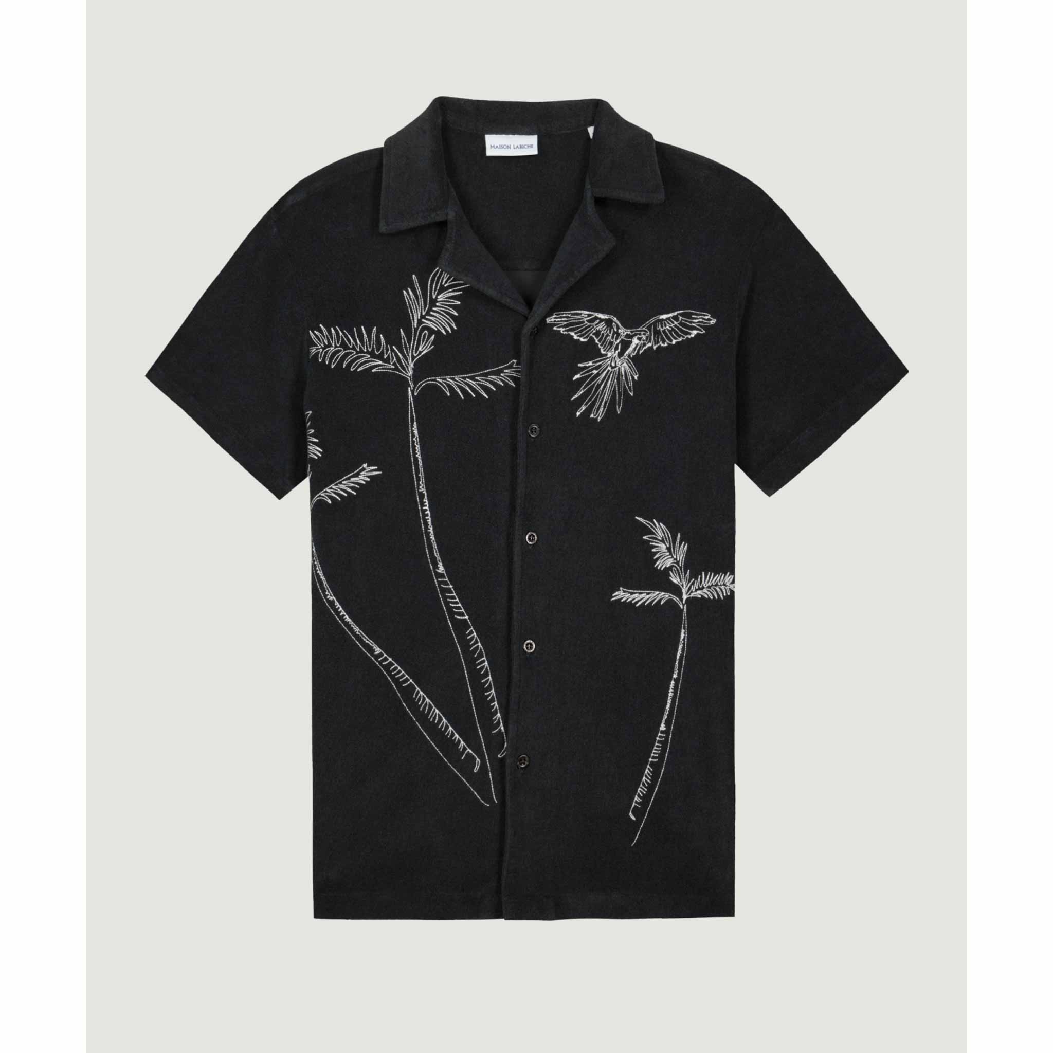 Palm Shirt in Charcoal