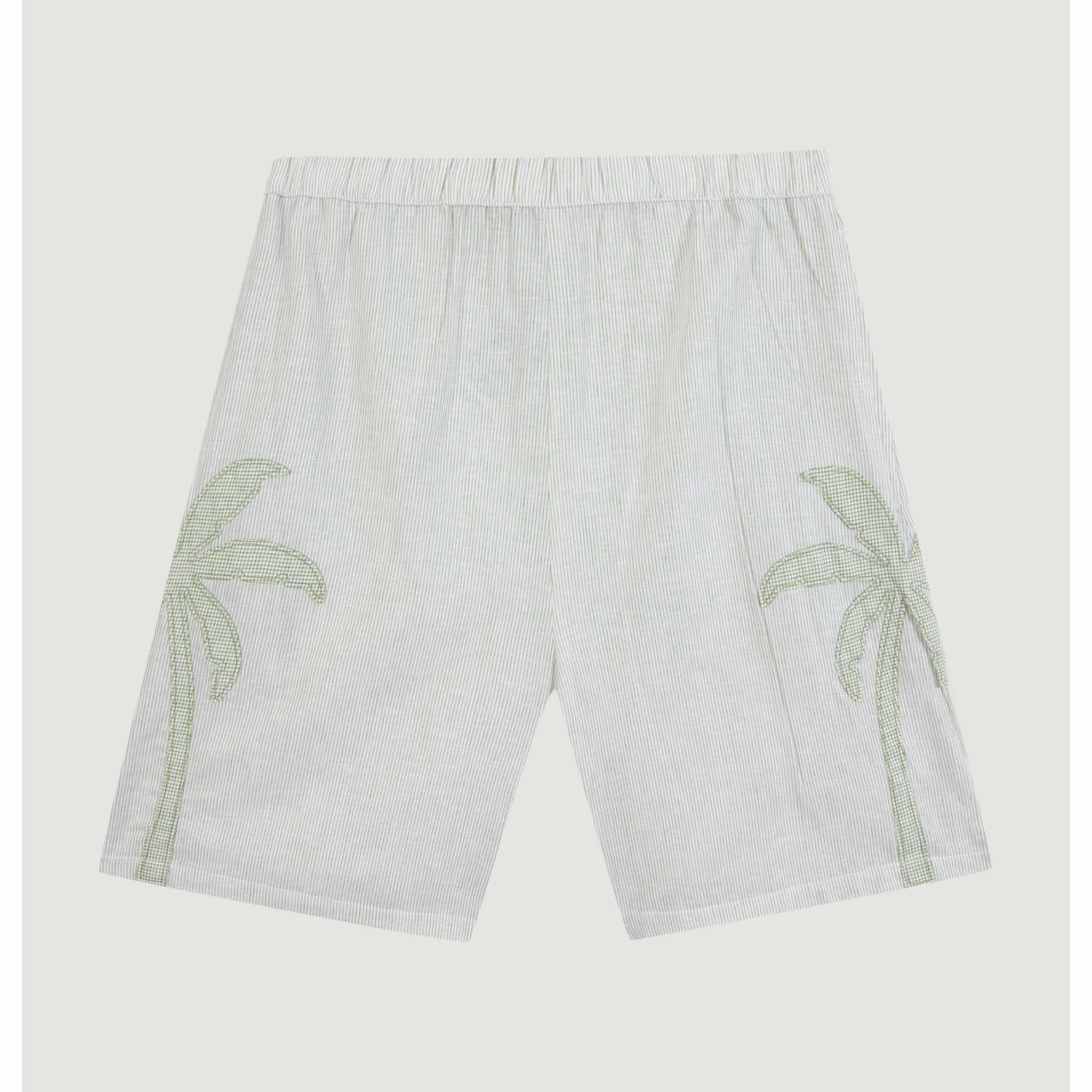 Palm Linen Shorts