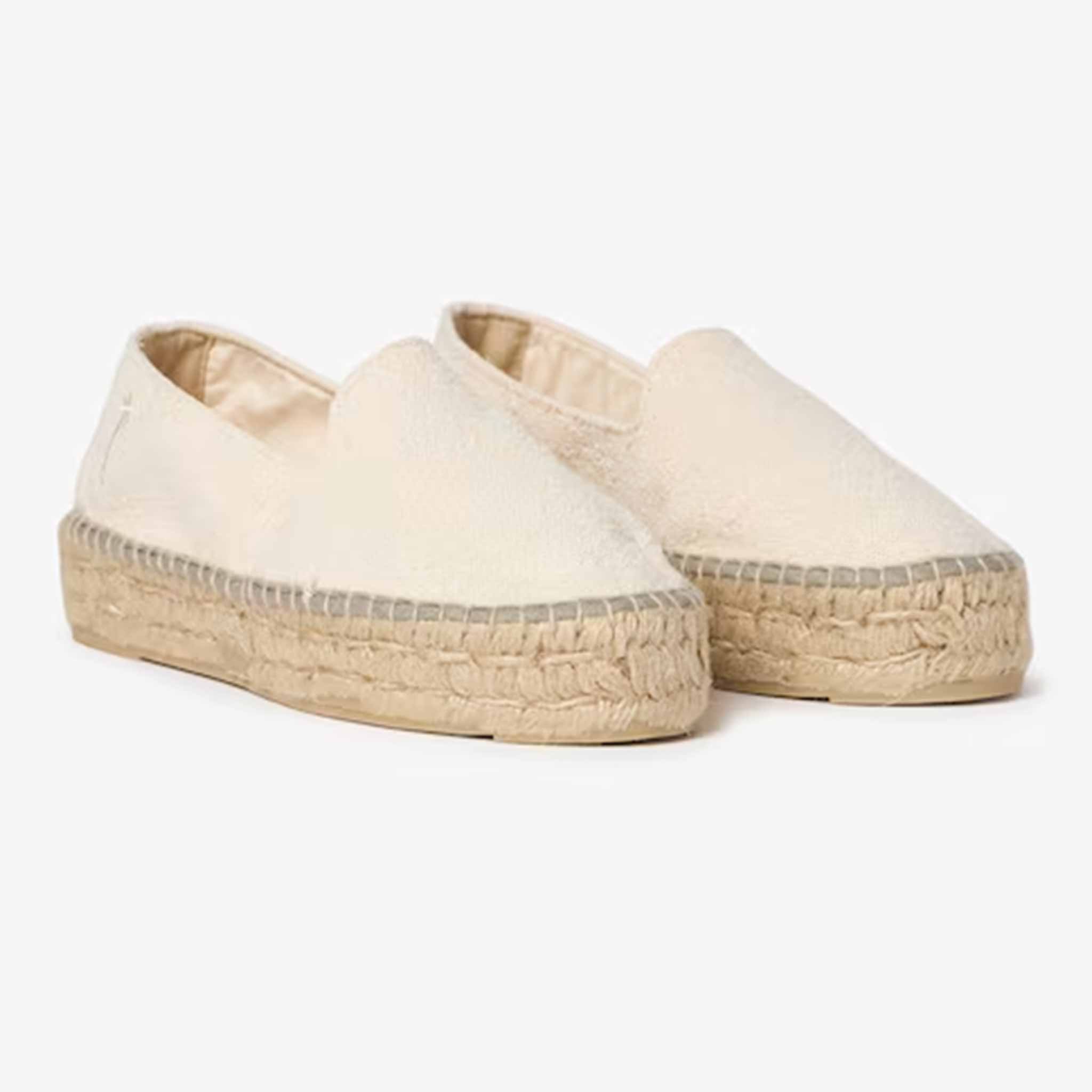 Double Sole Espadrille in Cotton Bouclé