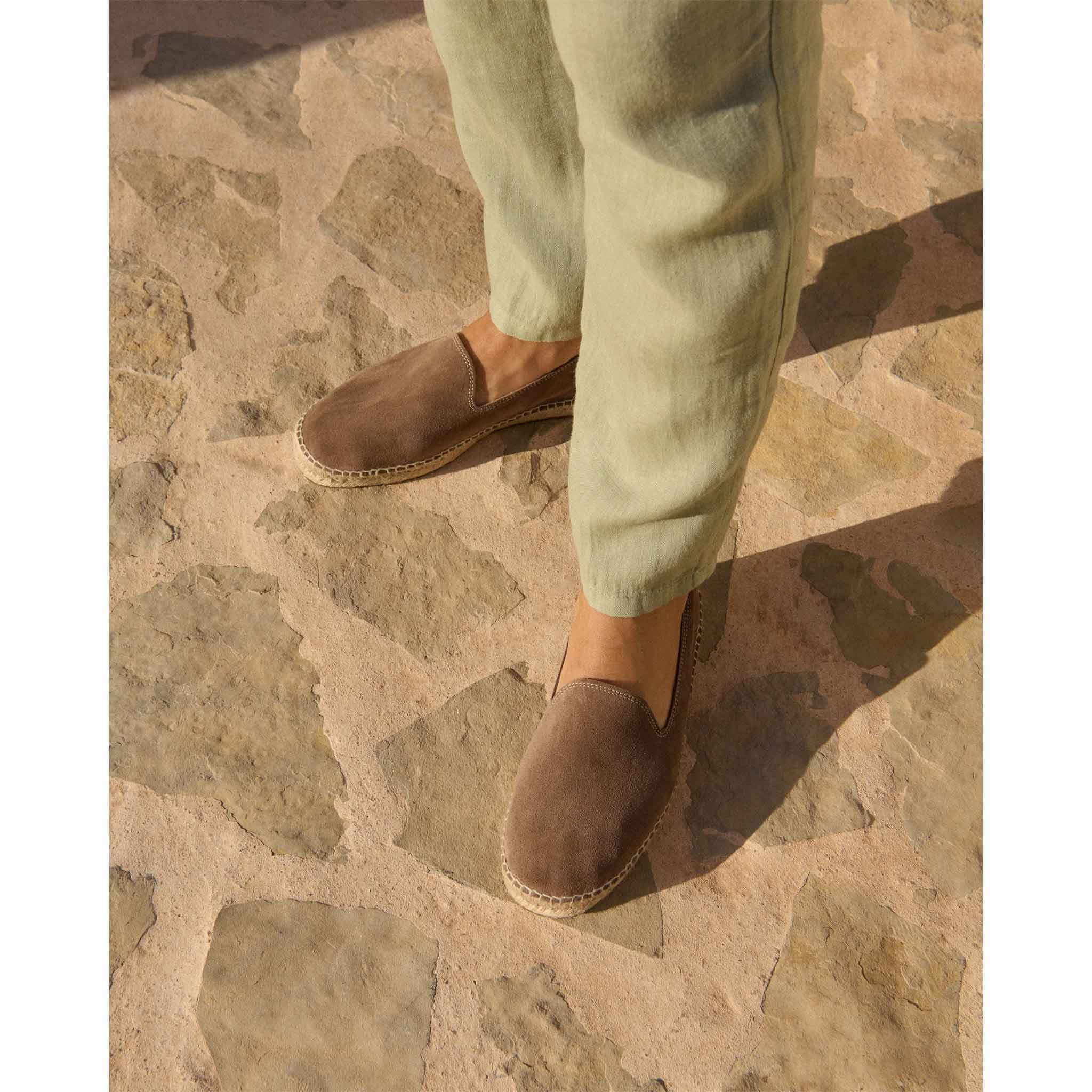 Espadrilles in Suede Moka