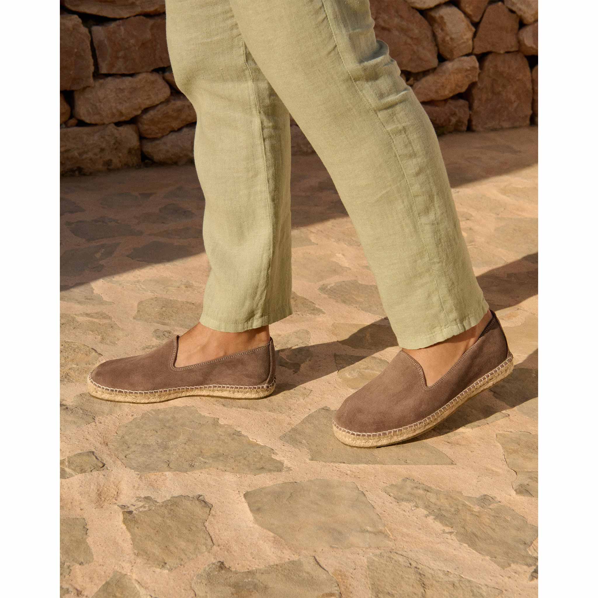 Espadrilles in Suede Moka