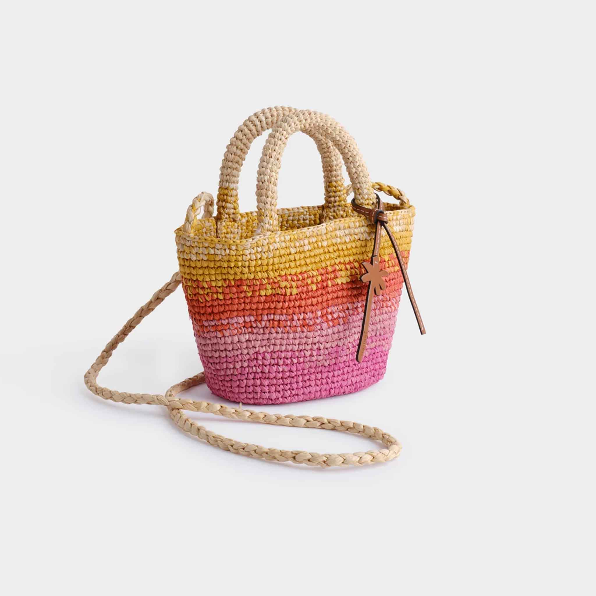 Panier Mini Bag in Raffia Sunset