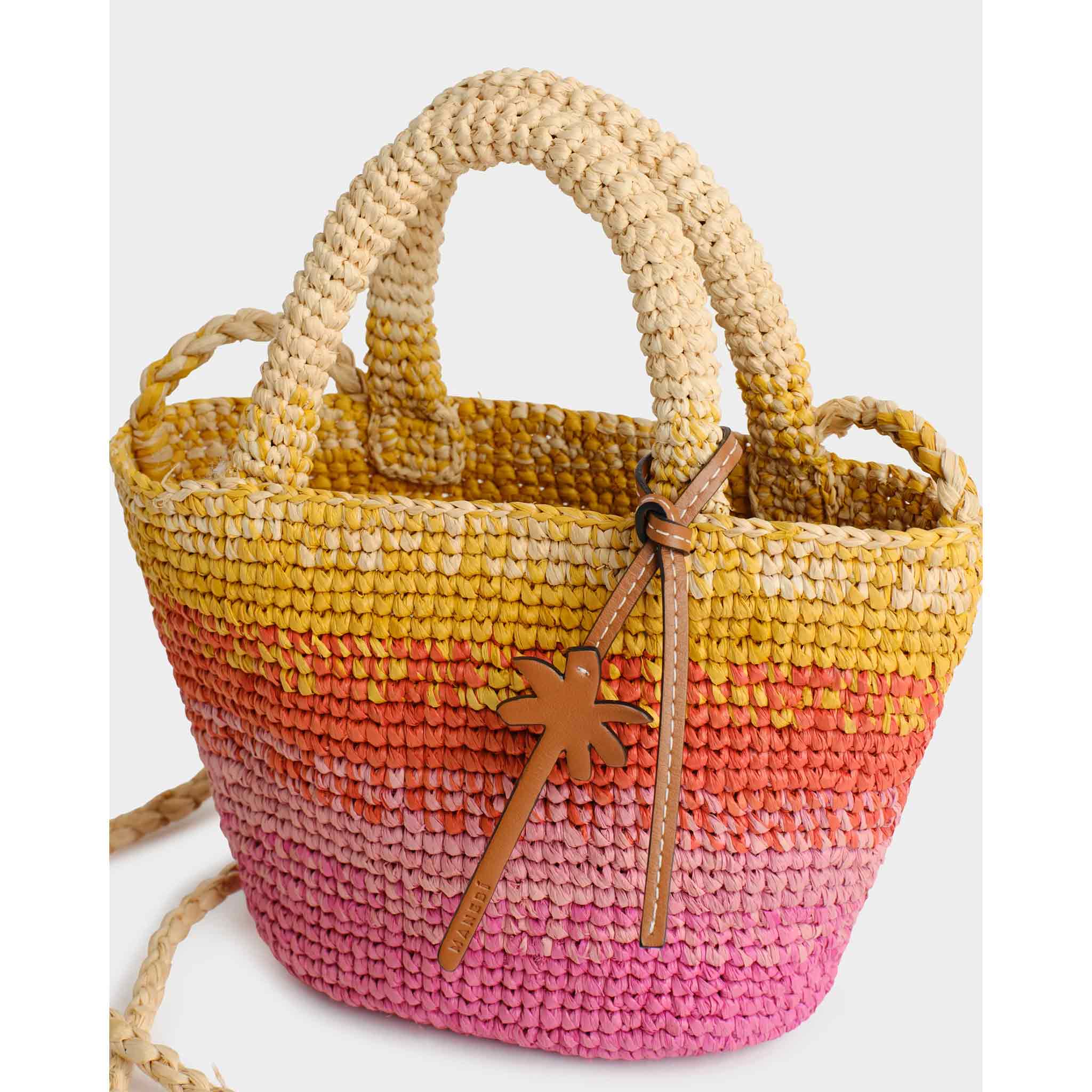 Panier Mini Bag in Raffia Sunset