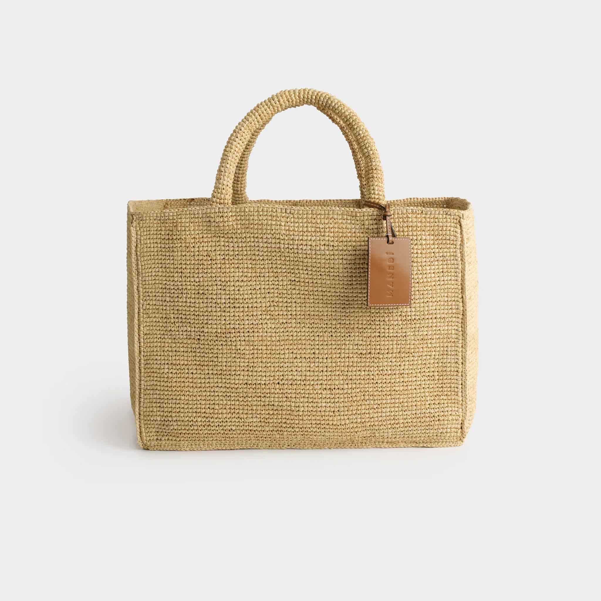 Sunset Bag Large in Raffia Natural