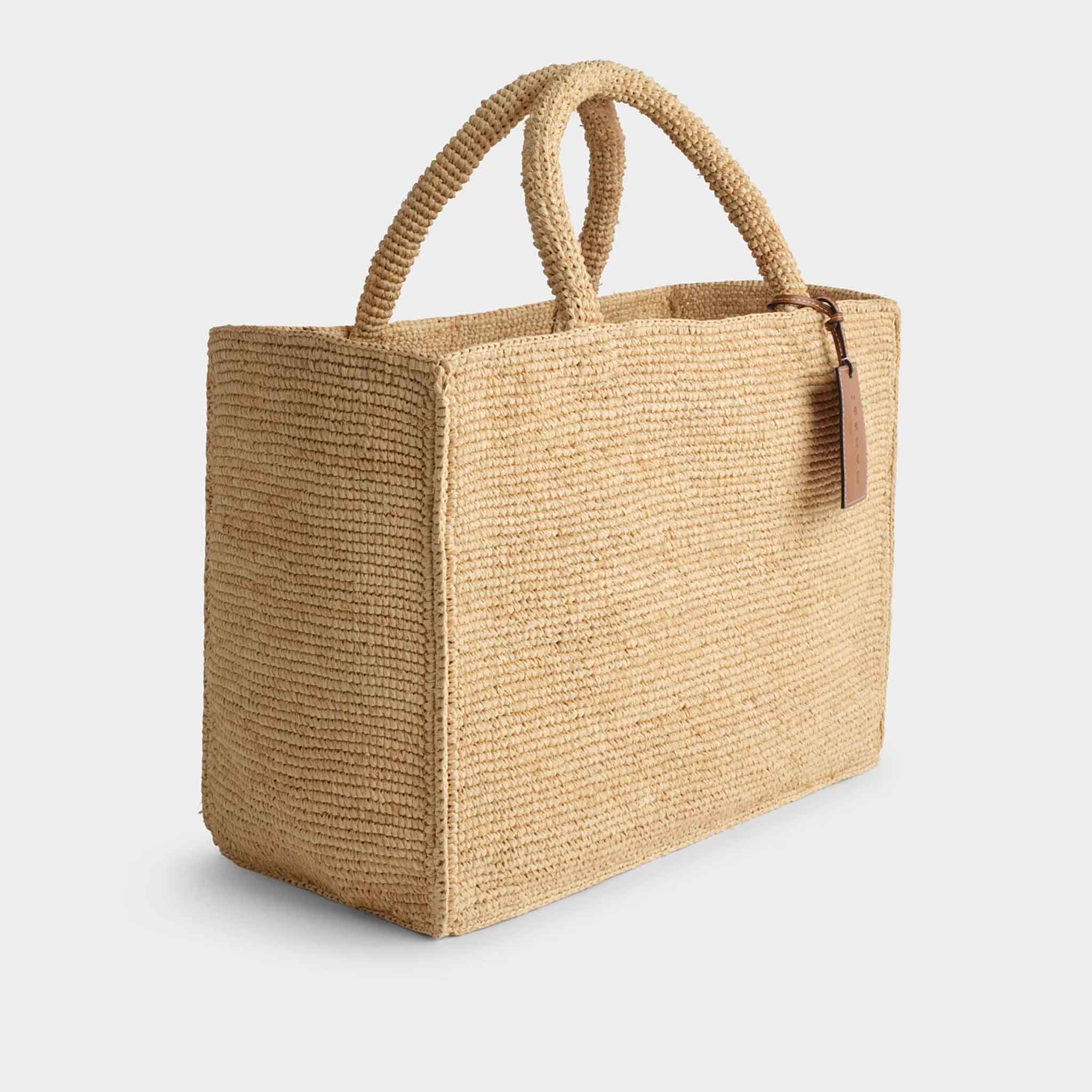 Sunset Bag Large in Raffia Natural