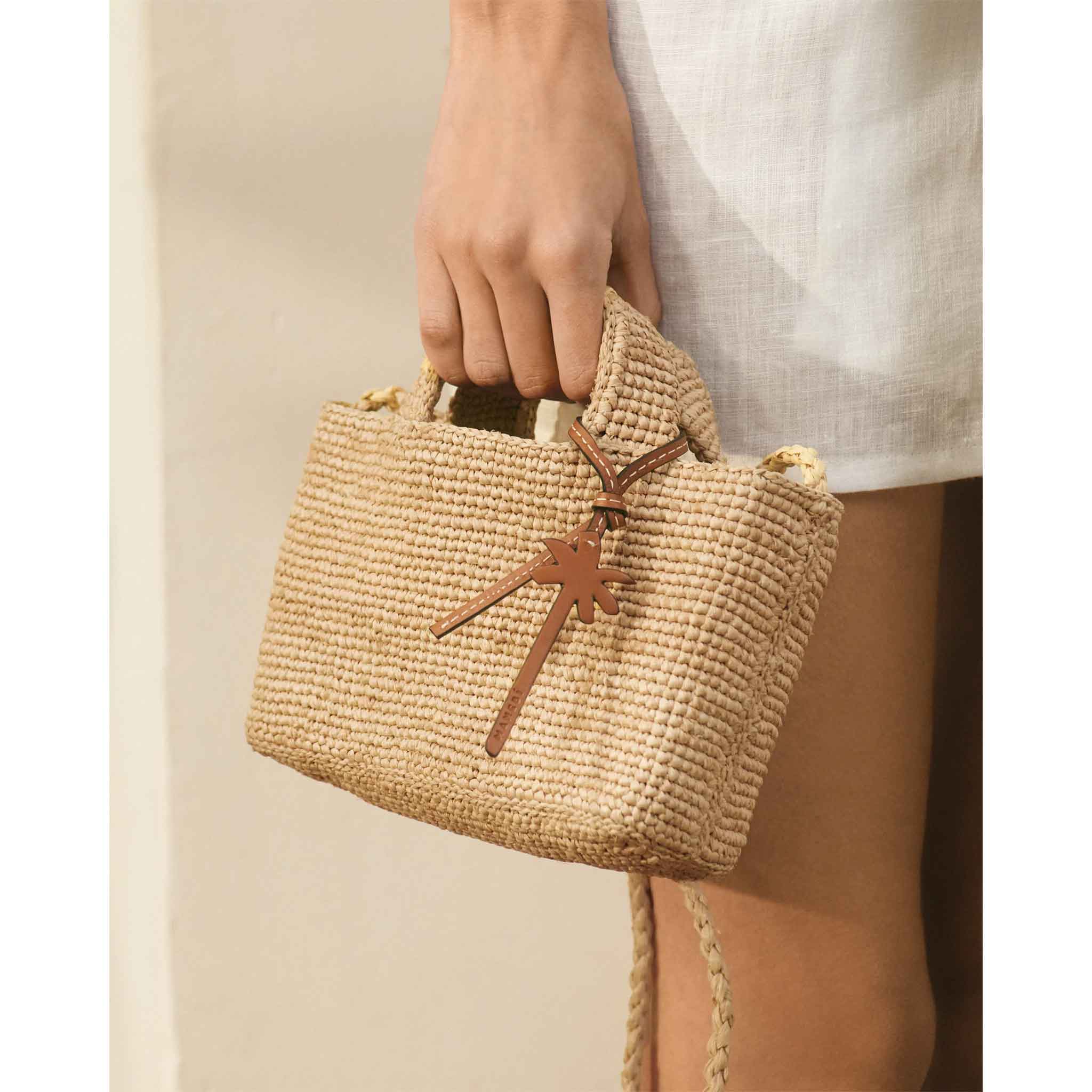 Sunset Bag Micro in Raffia Natural