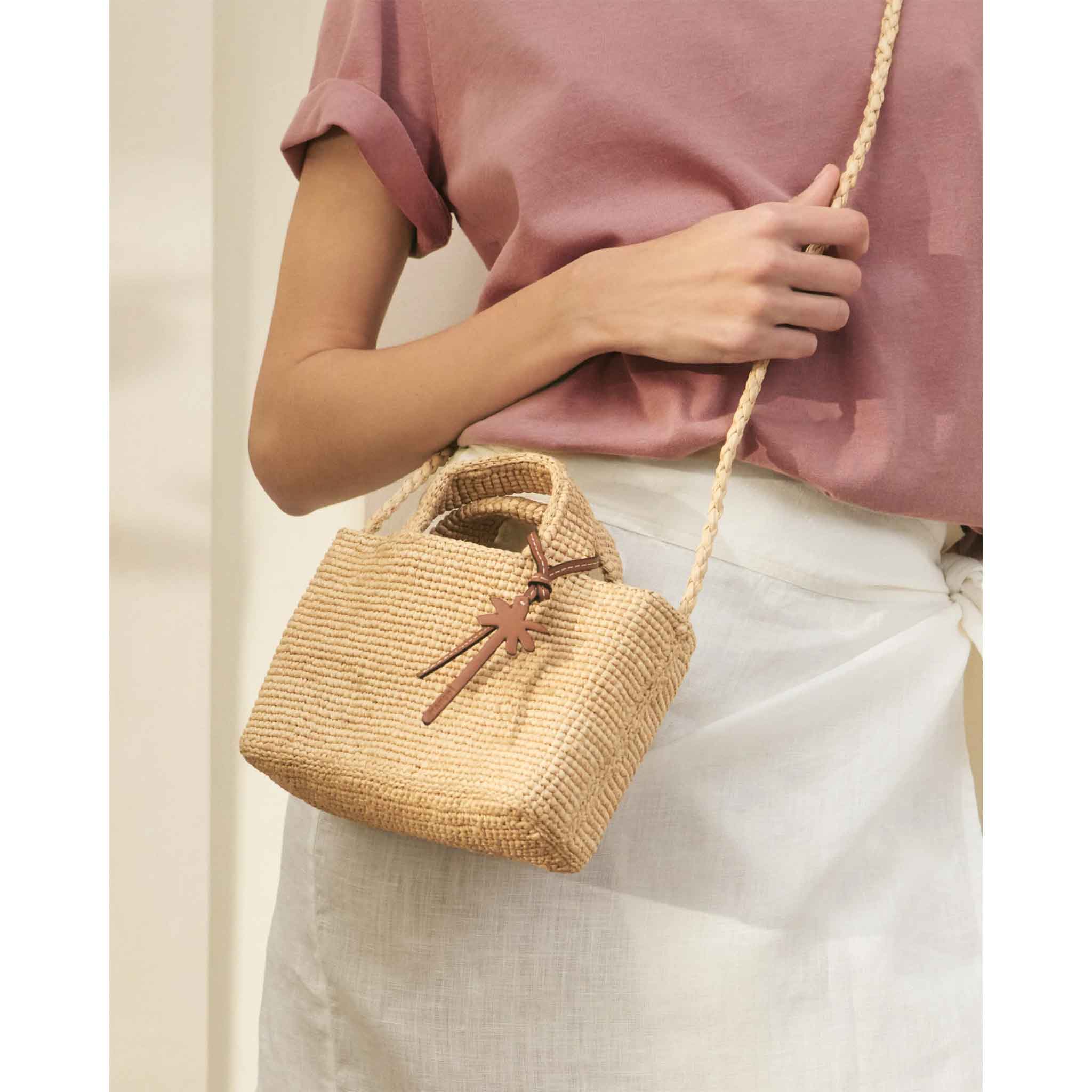 Sunset Bag Micro in Raffia Natural