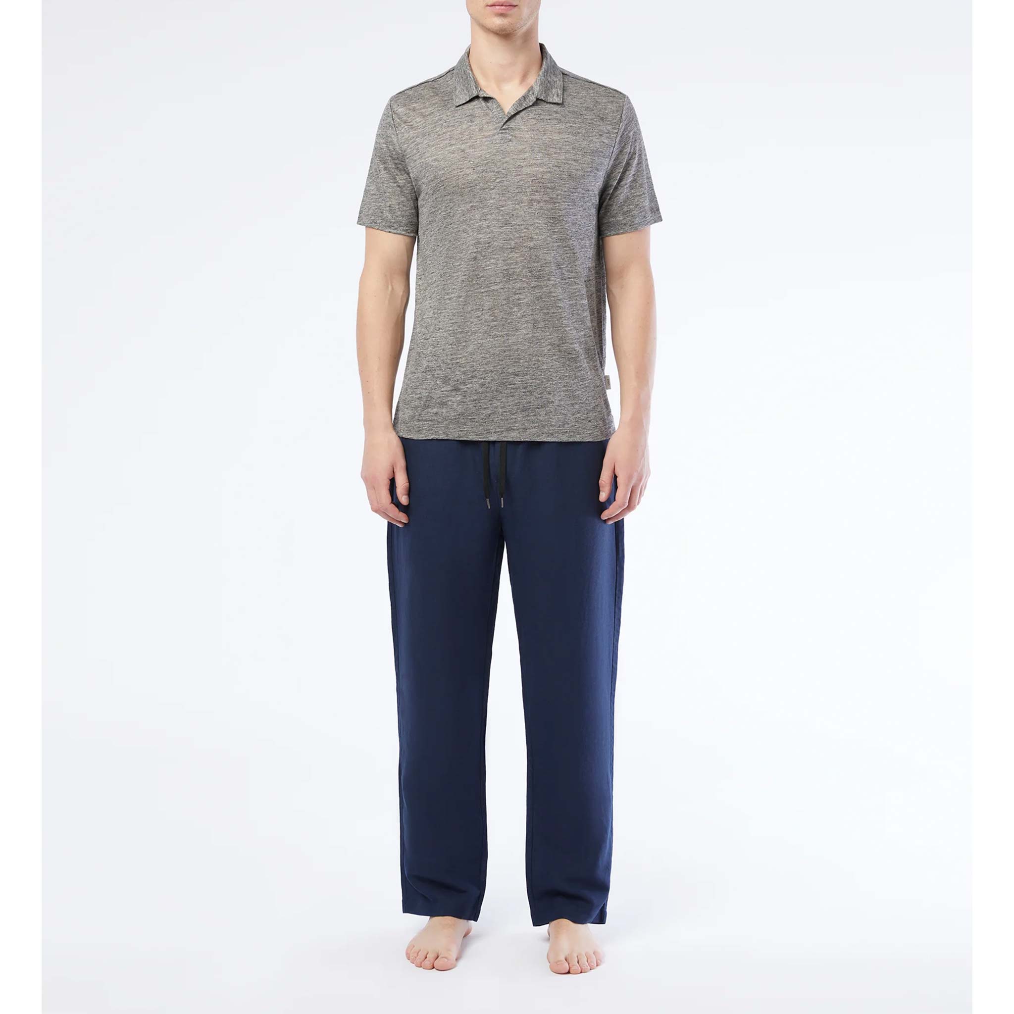 Air Linen Pull on Pant in Deep Navy