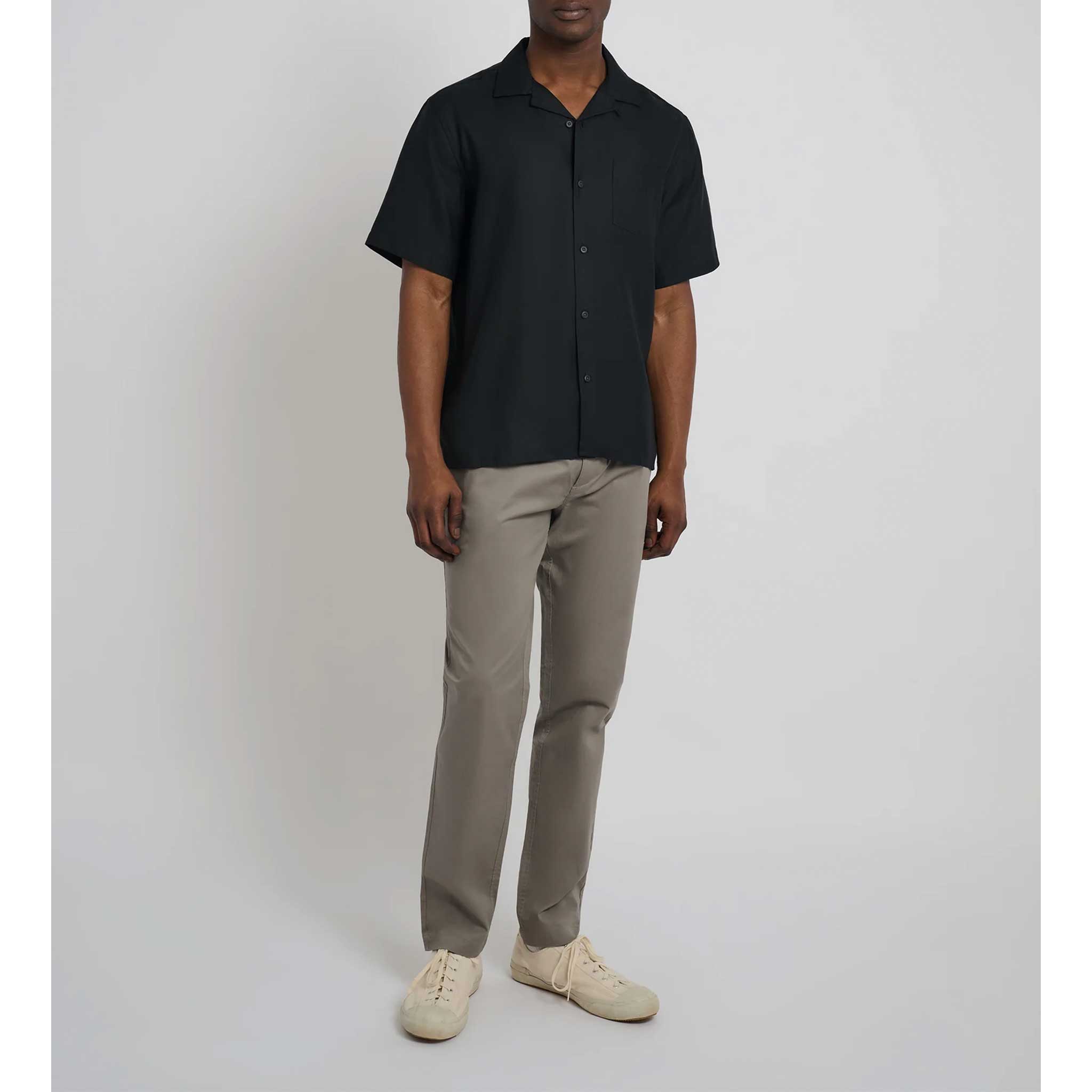 Tencel Vacation Shirt in Black