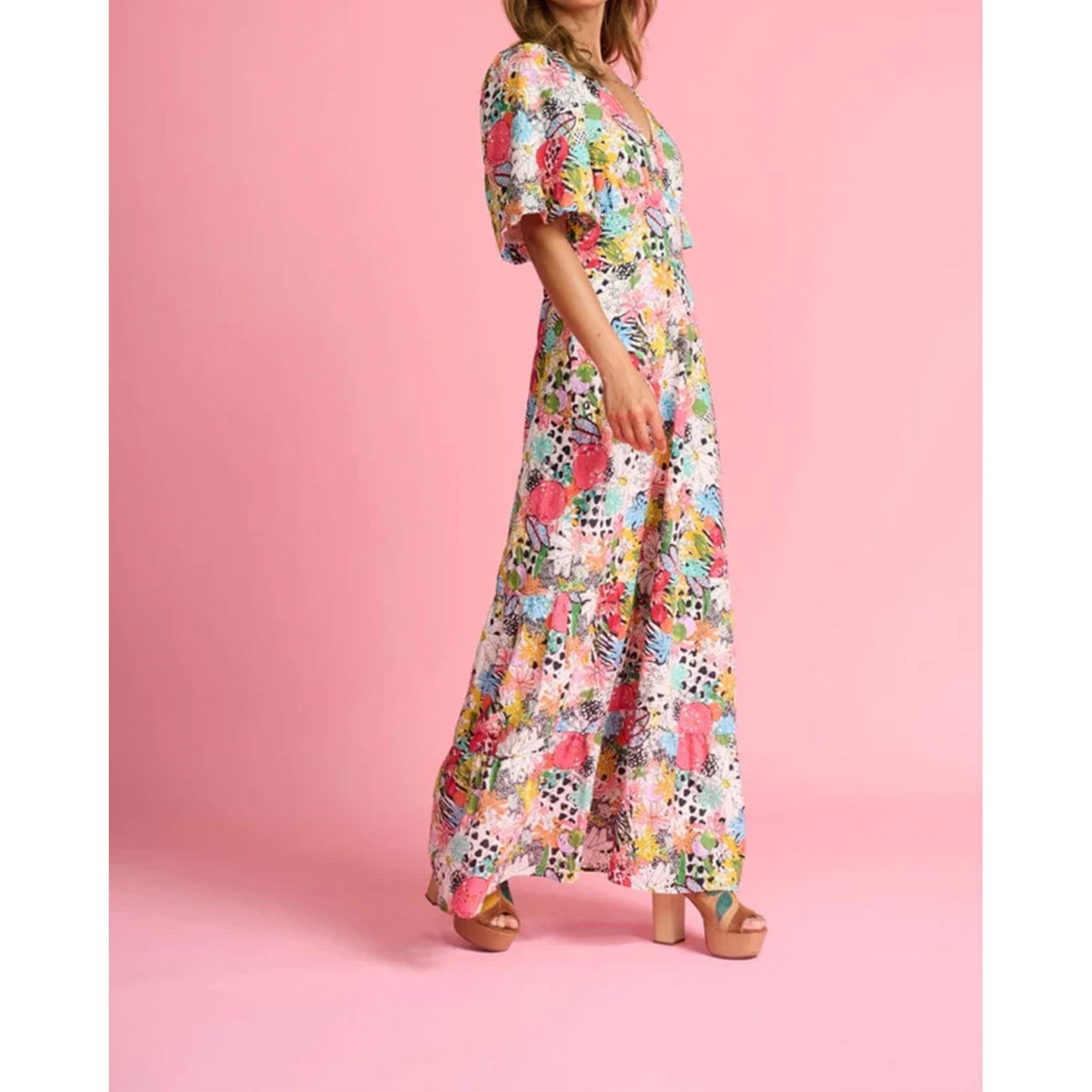 Charley Tropical Bouquet Dress