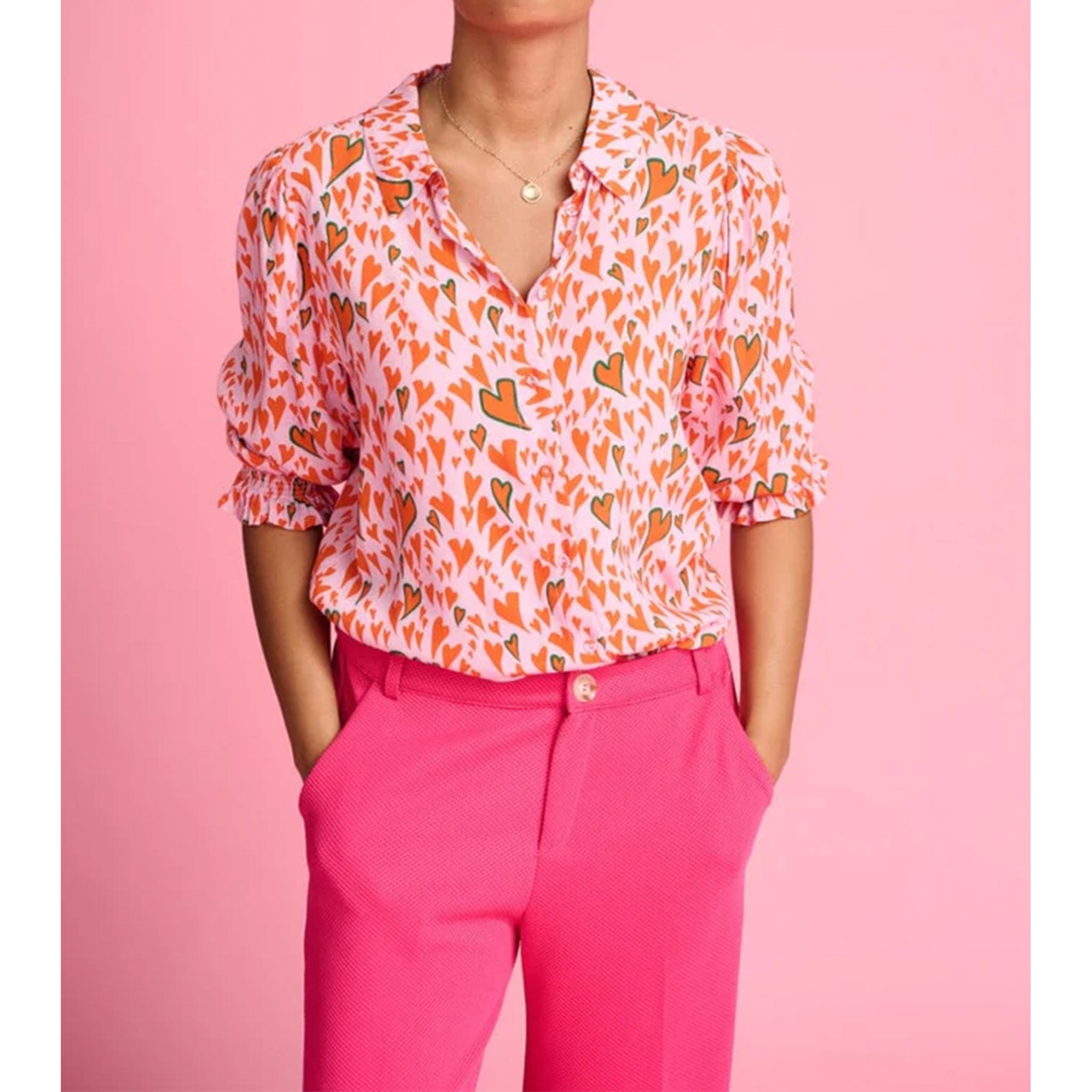 Heart to Heart Pink Blouse