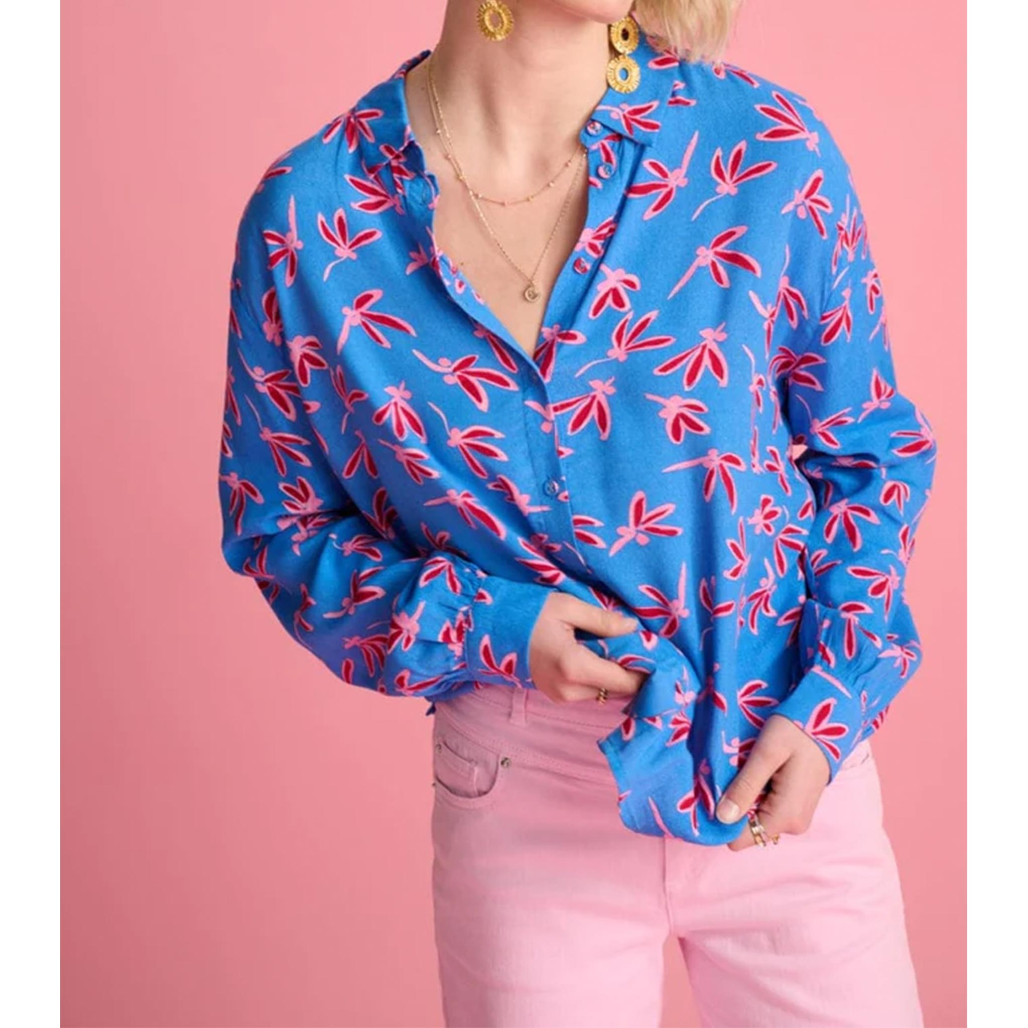 Milly Fly Away Blue Blouse