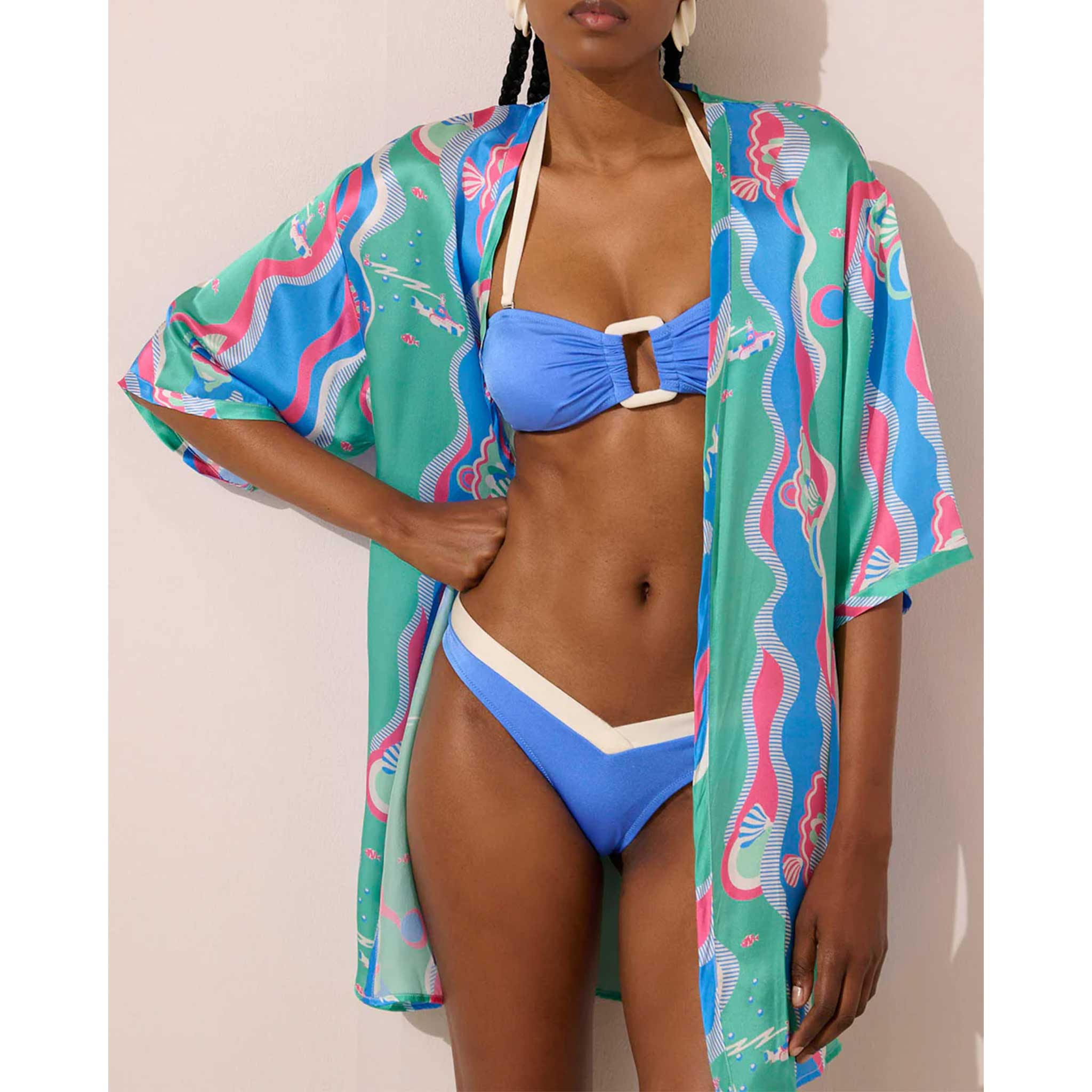 Underwater Dreamer Silk Kimono