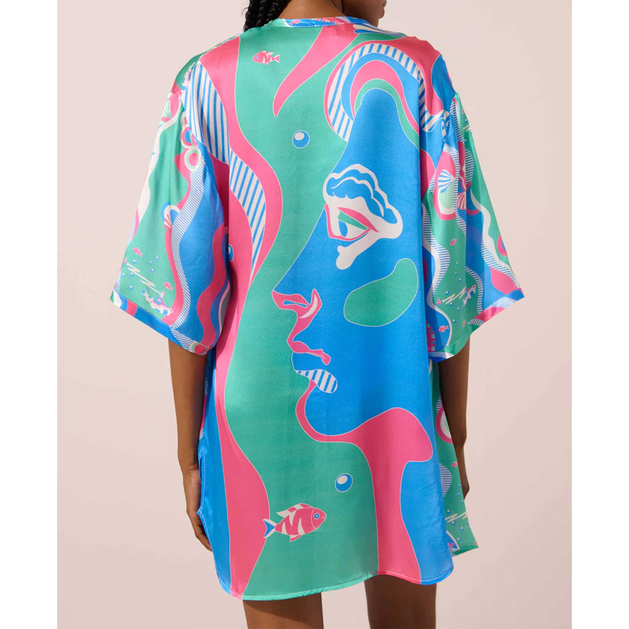 Underwater Dreamer Silk Kimono